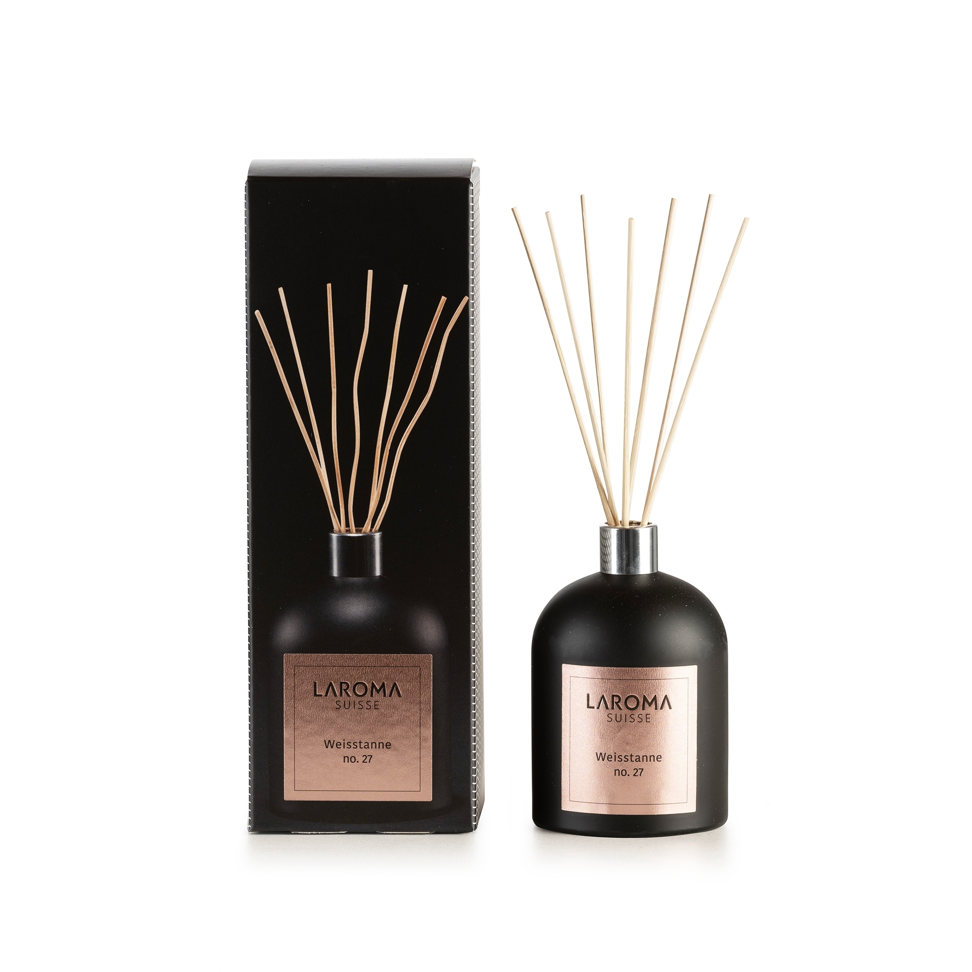 Weisstanne Reed Diffuser black 100ml Black Roségold