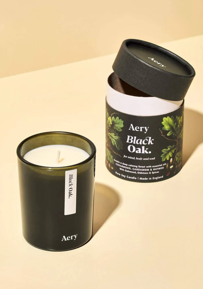 Black Oak Duftkerze Aery Living - Zedernholz Kardamom und Muskatnuss