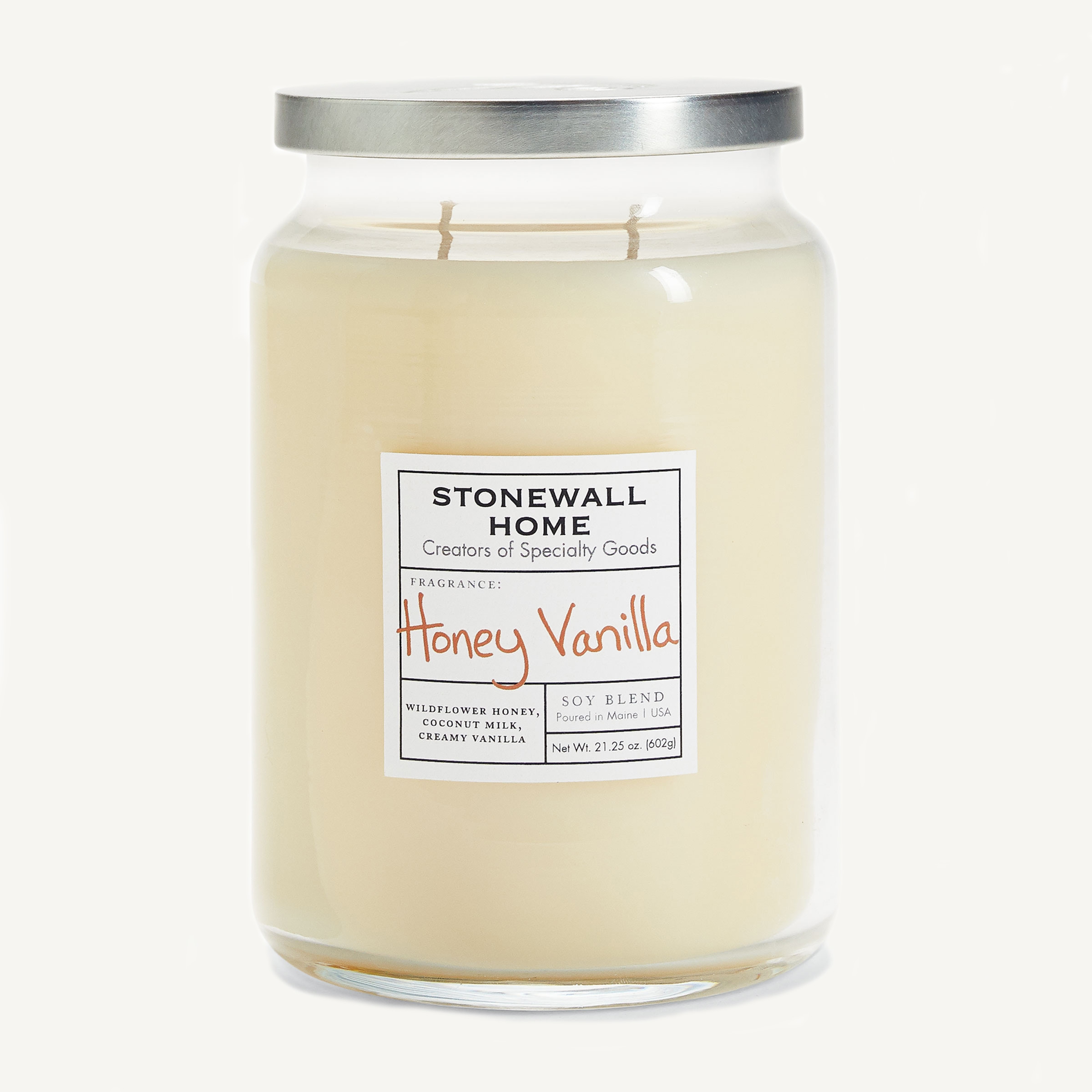 Honey Vanilla 930g soja bougie parfumée Apothecary