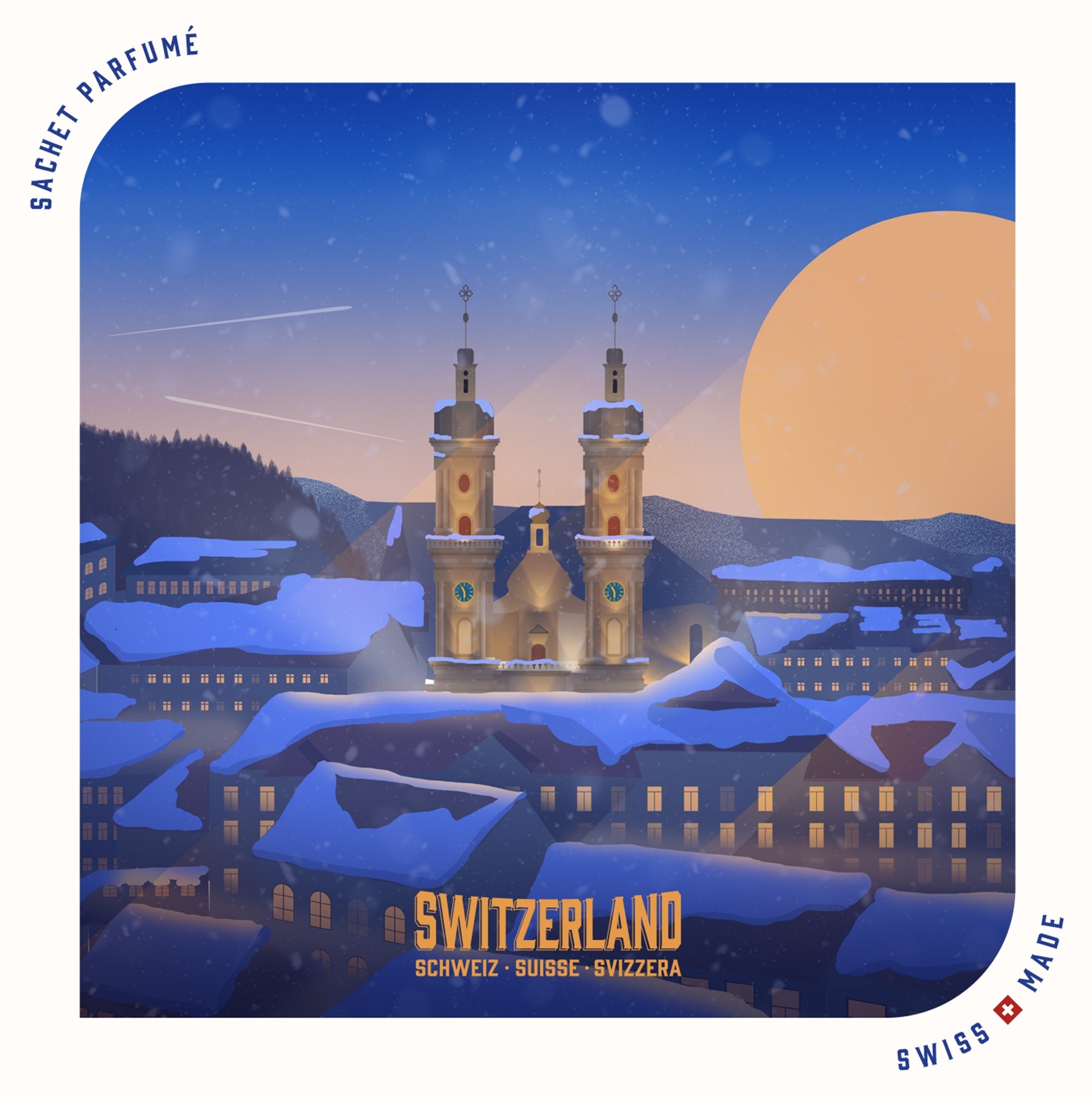 St. Gallen Duftsachet Collectors Edition Suisse 120 x 120 mm