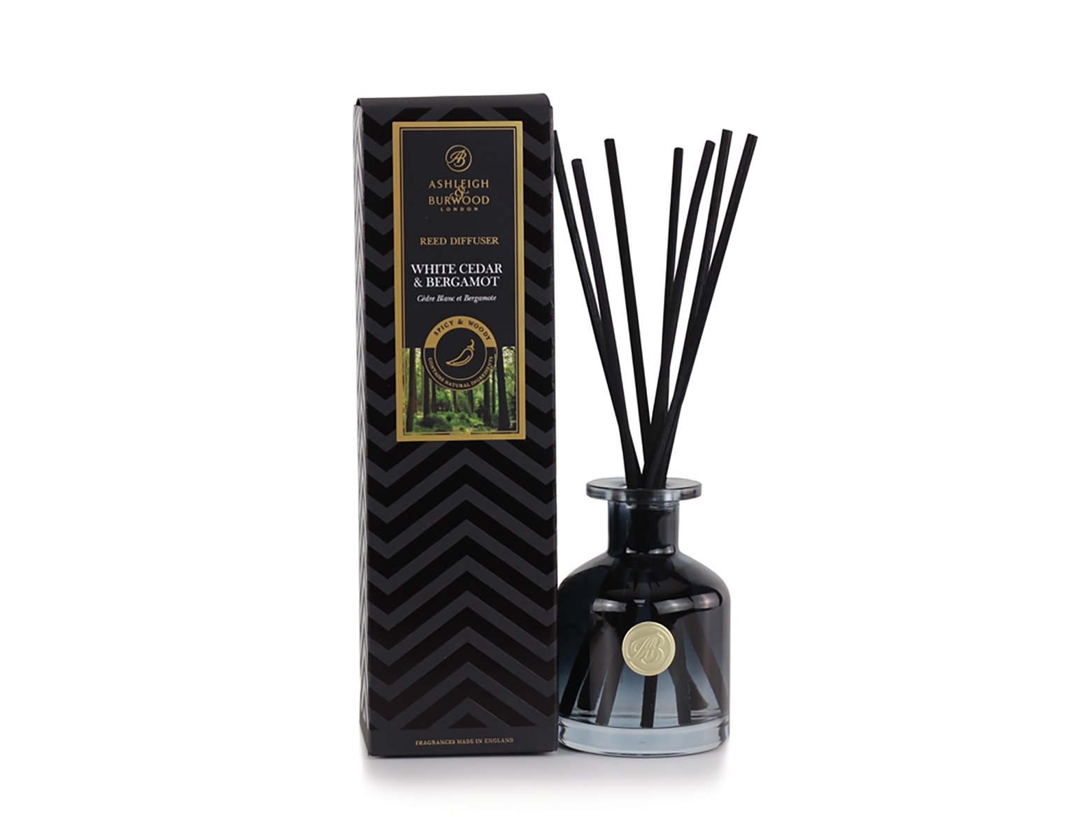 White Cedar & Bergamot Reed Diffuser Signature Collection 120ml Ashleigh Burwood