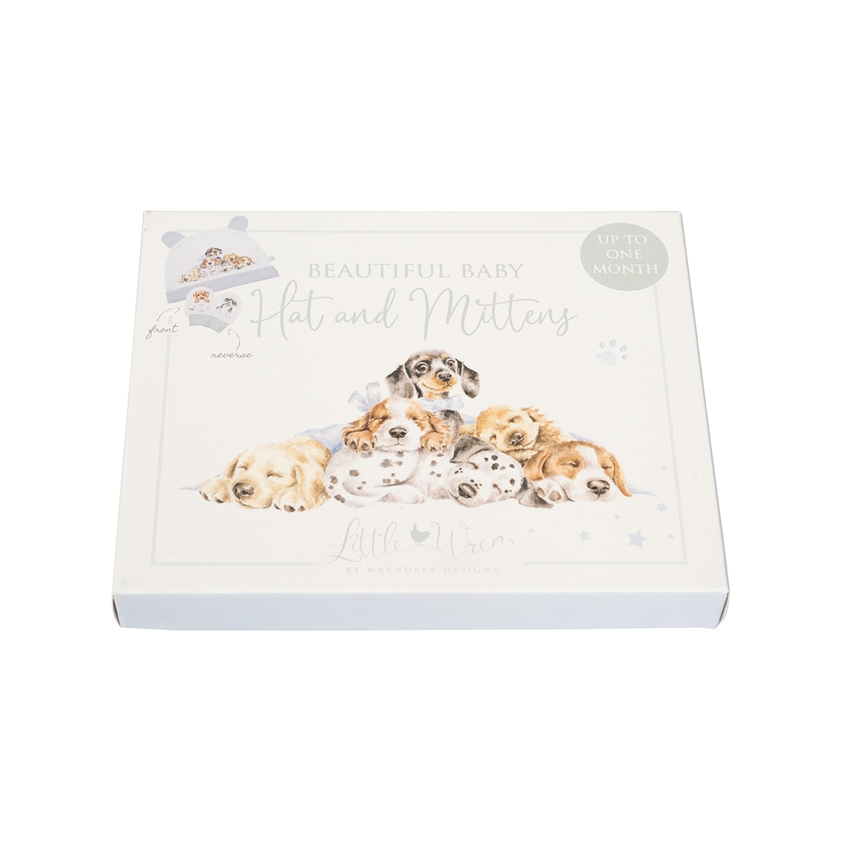 Kleine Pfoten Mützen- und Fäustlingsset "Little Paws" 180mm x 150mm x 20mm Wrendale Designs