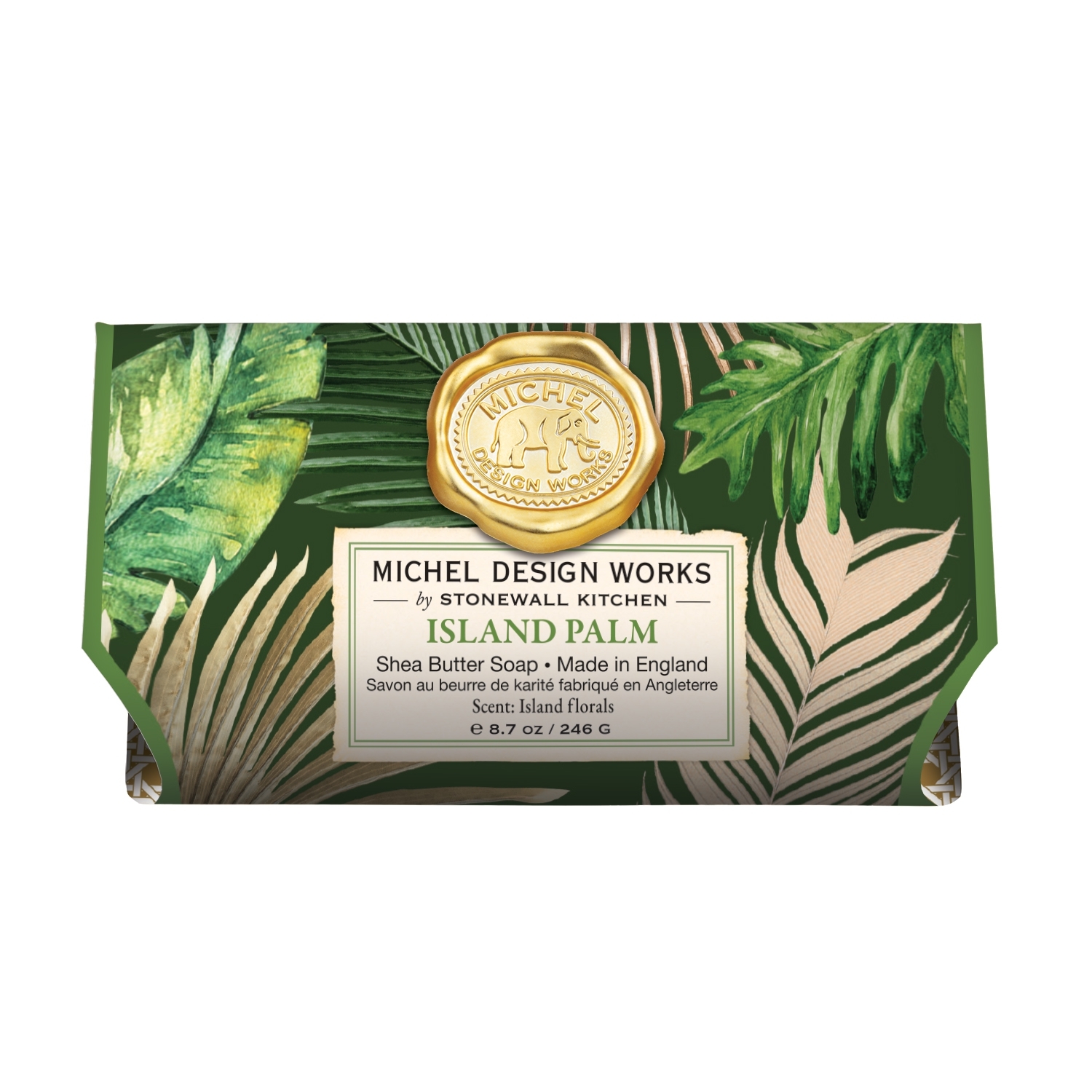 Island Palm Seife verpackt extragross 246g Michel Design Works