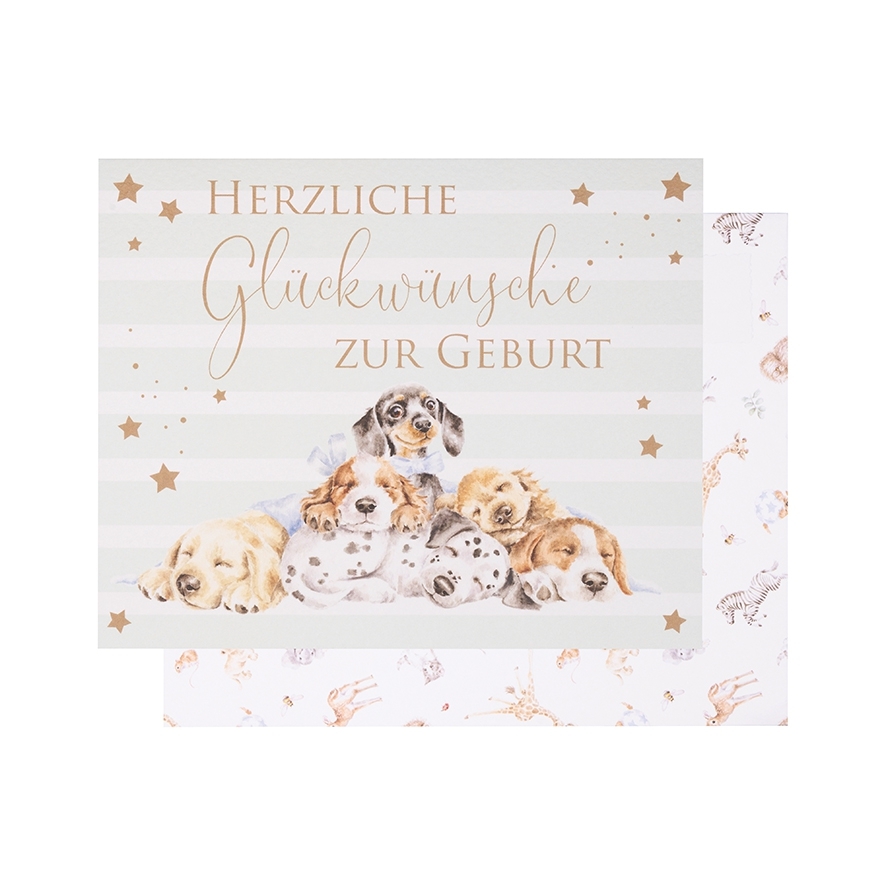"Little Paws" Little Wren Karten Deutsch 170 x 138 mm Wrendale Designs