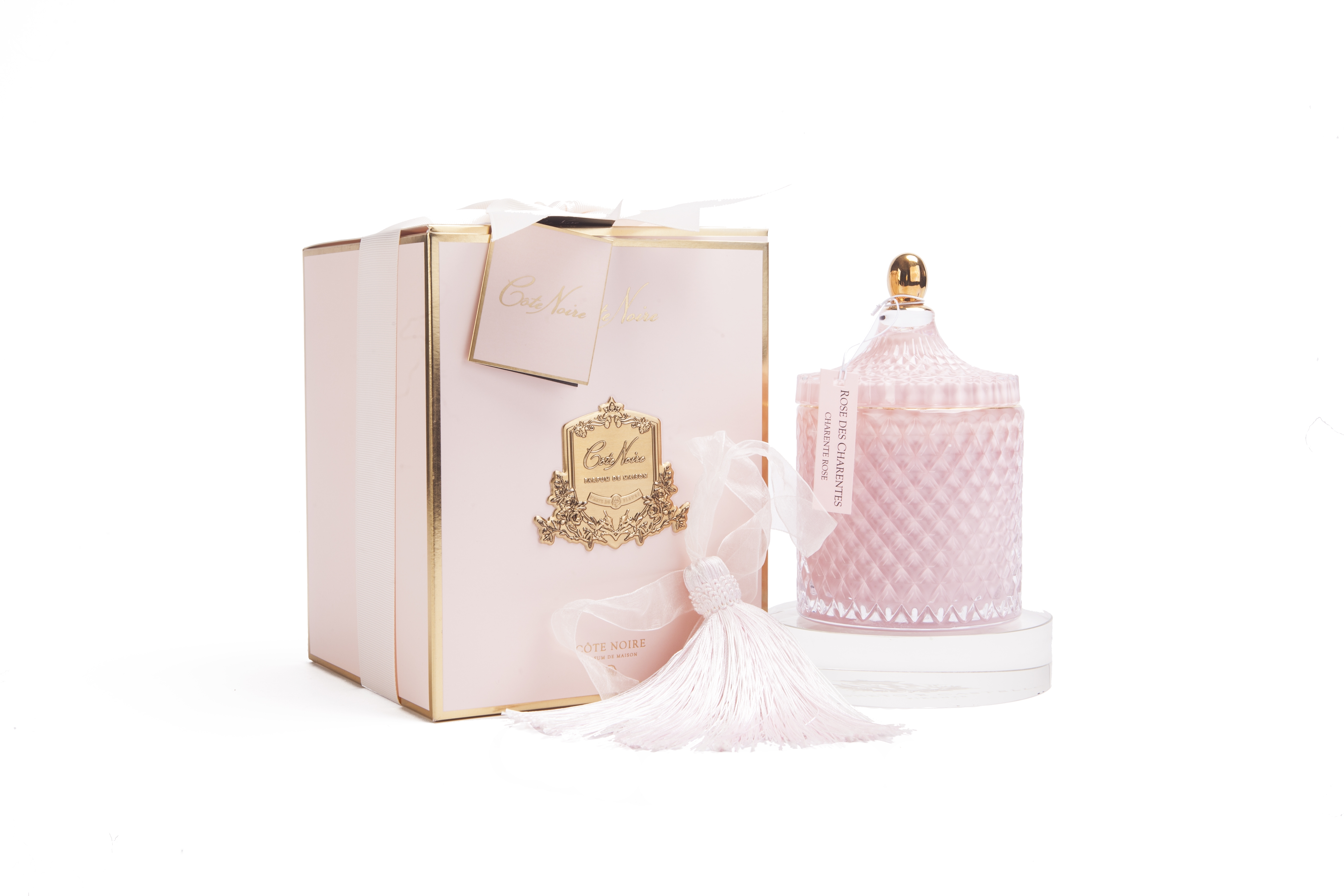 Pink Grand Art Deco Candle Pink Champagne - Côte Noire