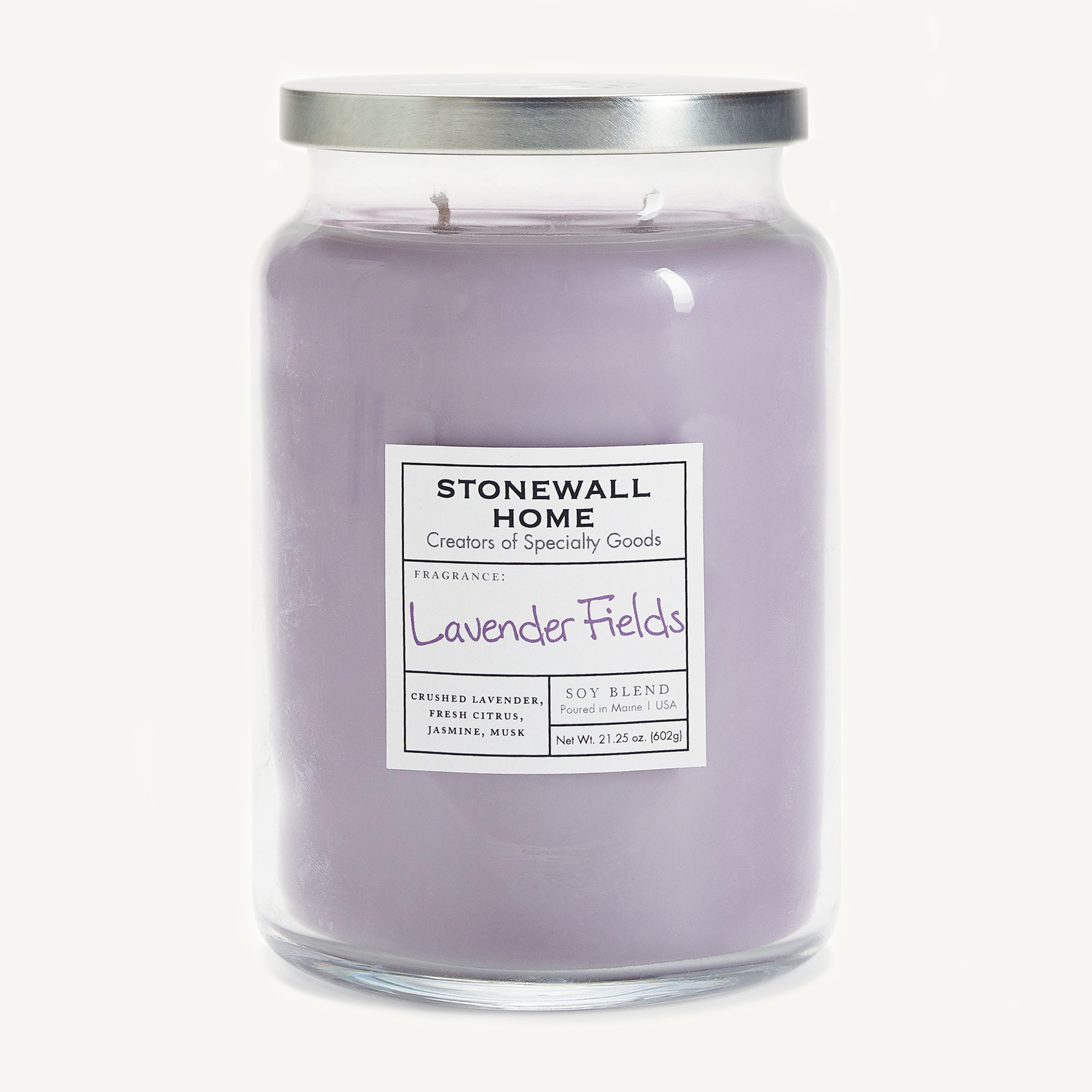 Lavender Fields 930g soja bougie parfumée Apothecary