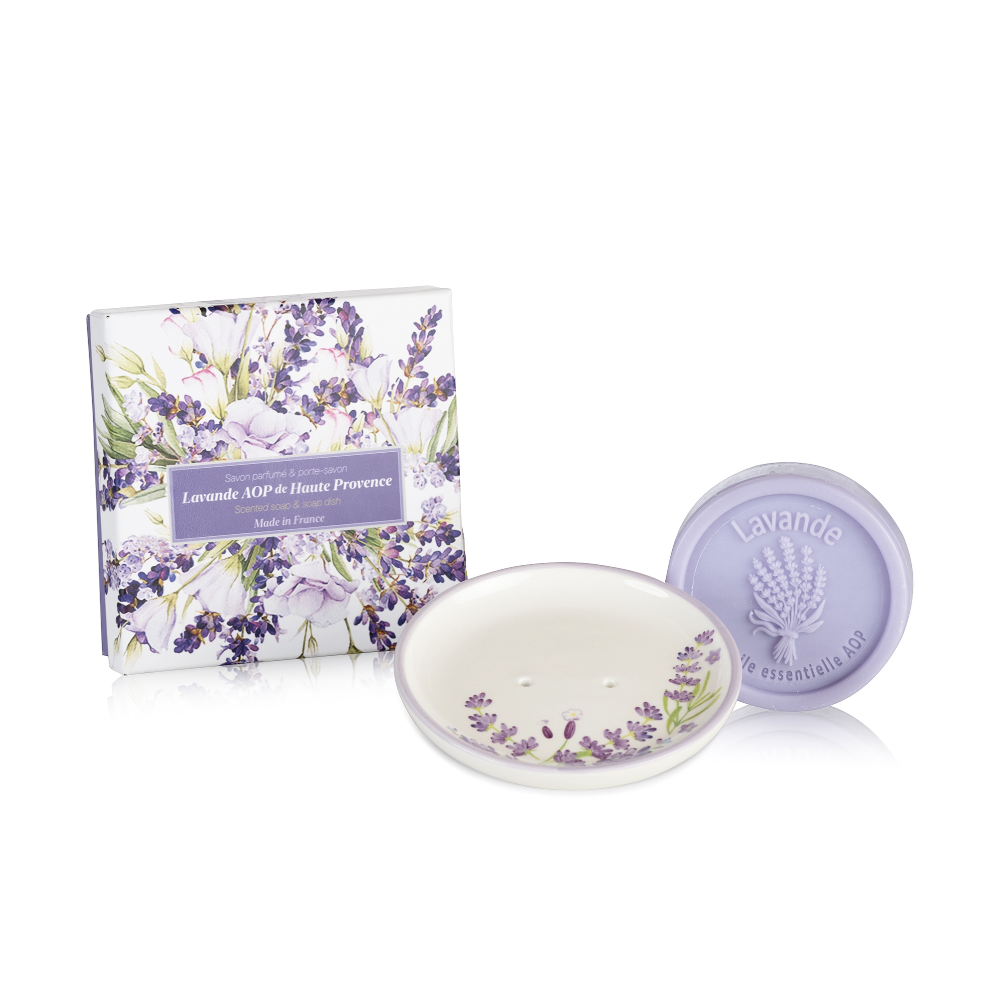 Botanisches Seifenschalen-Set - Kostbarer Lavendel