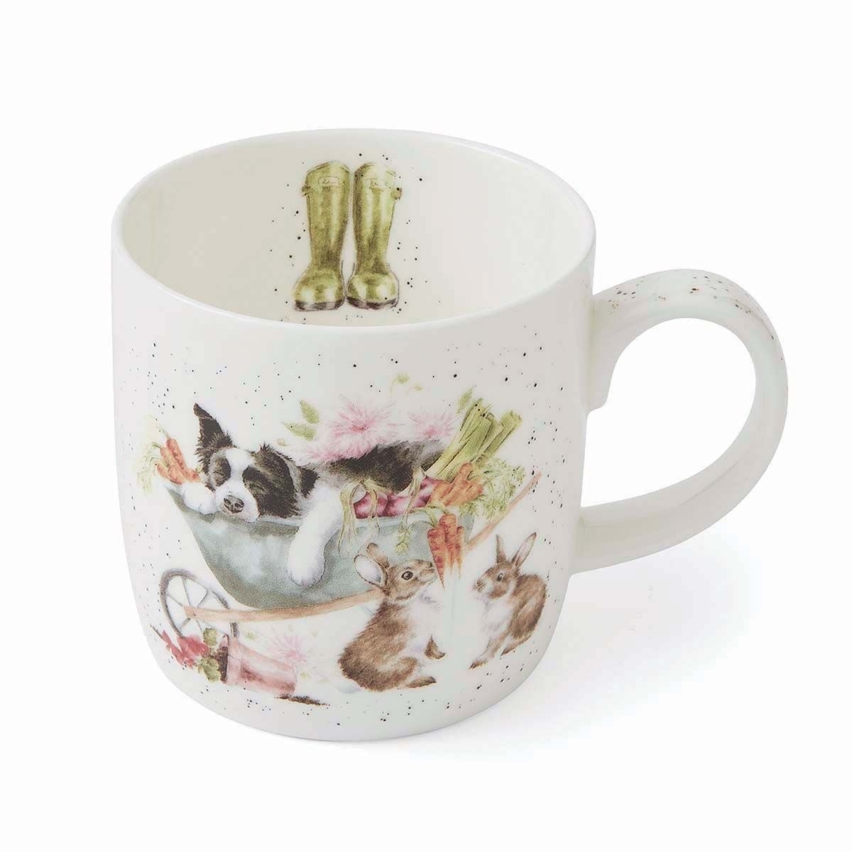 Hund, Katze und Hase Tasse klein "Sleeping on the Job" Wrendale Designs