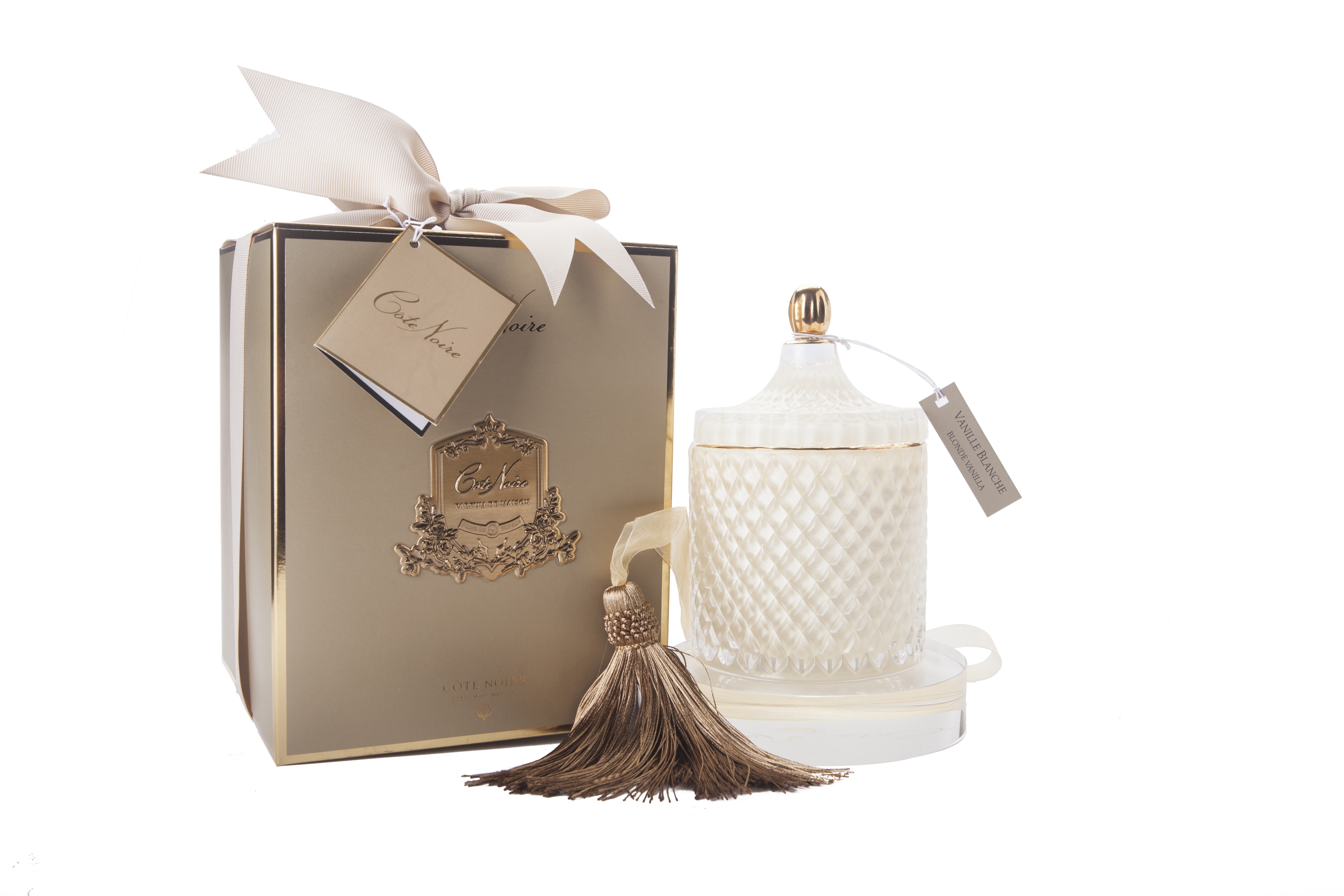 Cream Grand  Art Deco Candle - Côte Noire