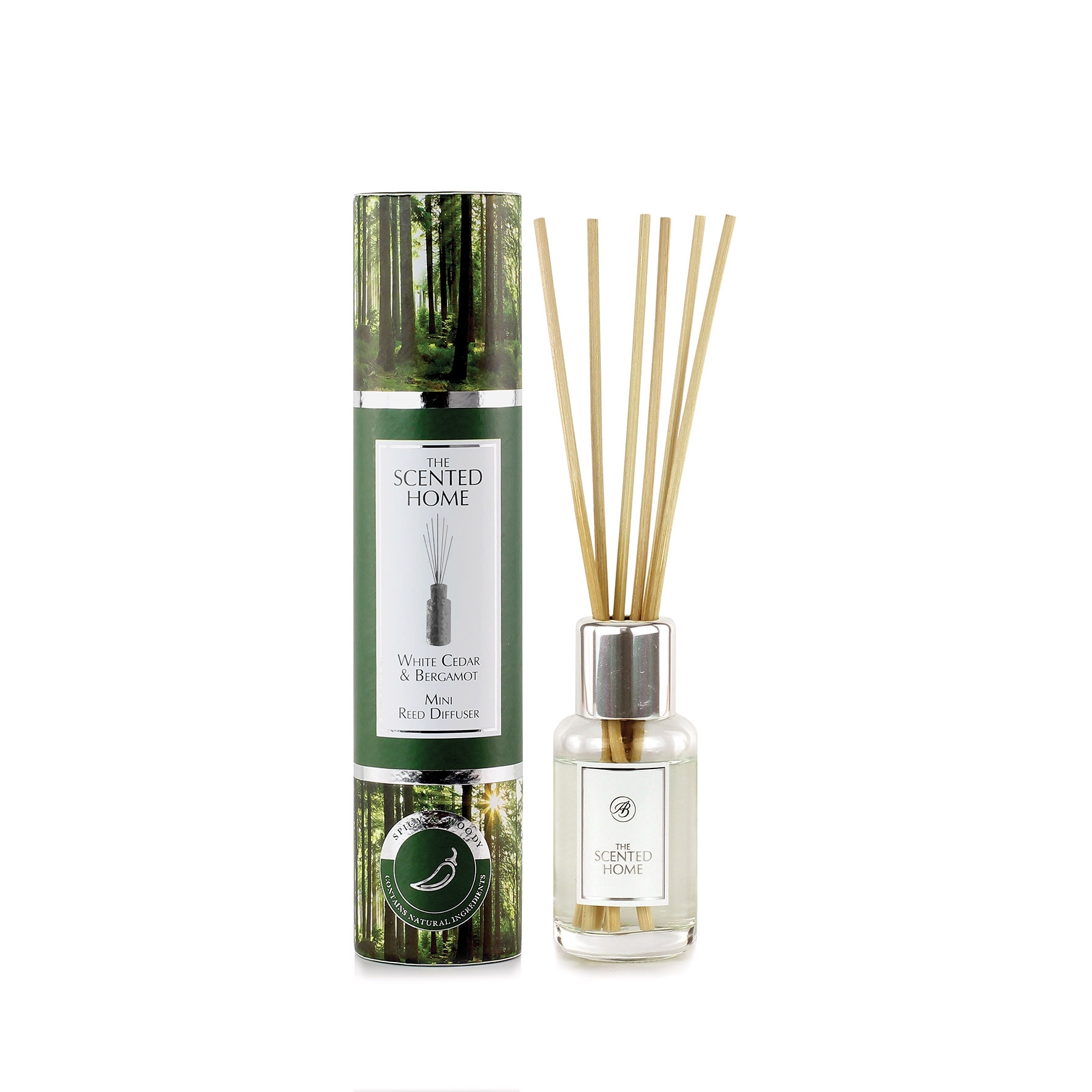 White Cedar & Bergamot Reed Diffuser 50ml edle Verpackung Ashleigh Burwood