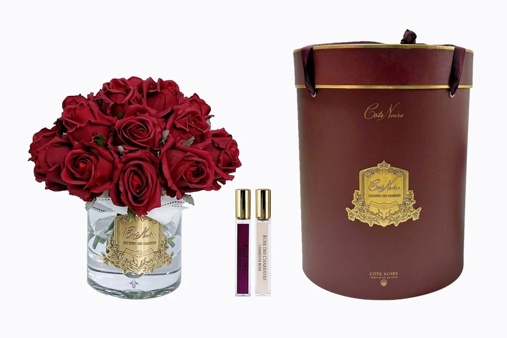 Grand Bouquet Red Gold - Côte Noire extragrosse edle Geschenkbox