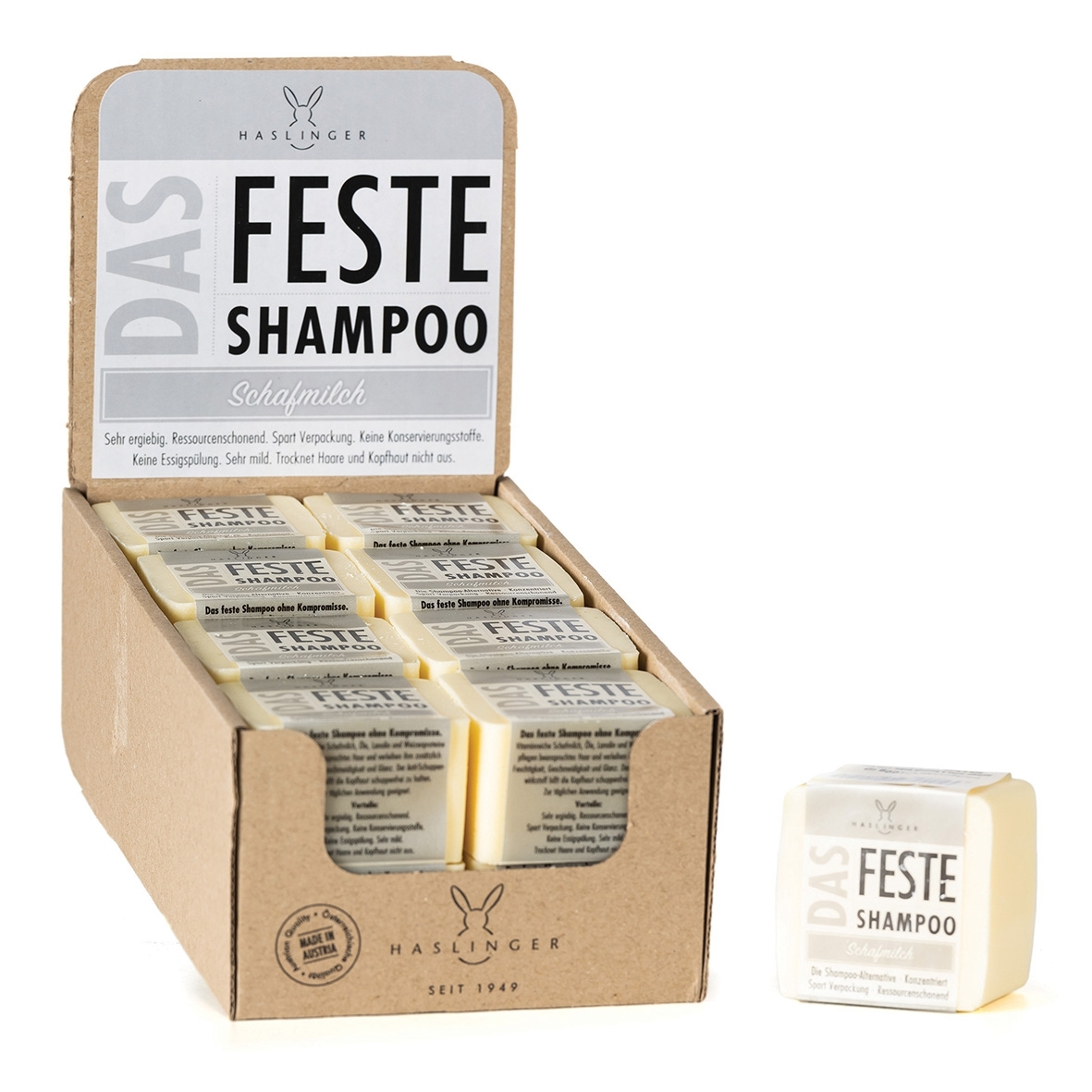 Haarseife Schafmilch Festes Shampoo 100g