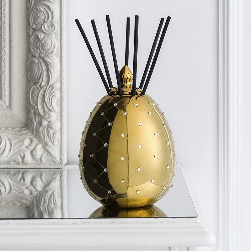 Gold mit Kristallen Diffuser - Ladenac Milano Diffuser 250ml