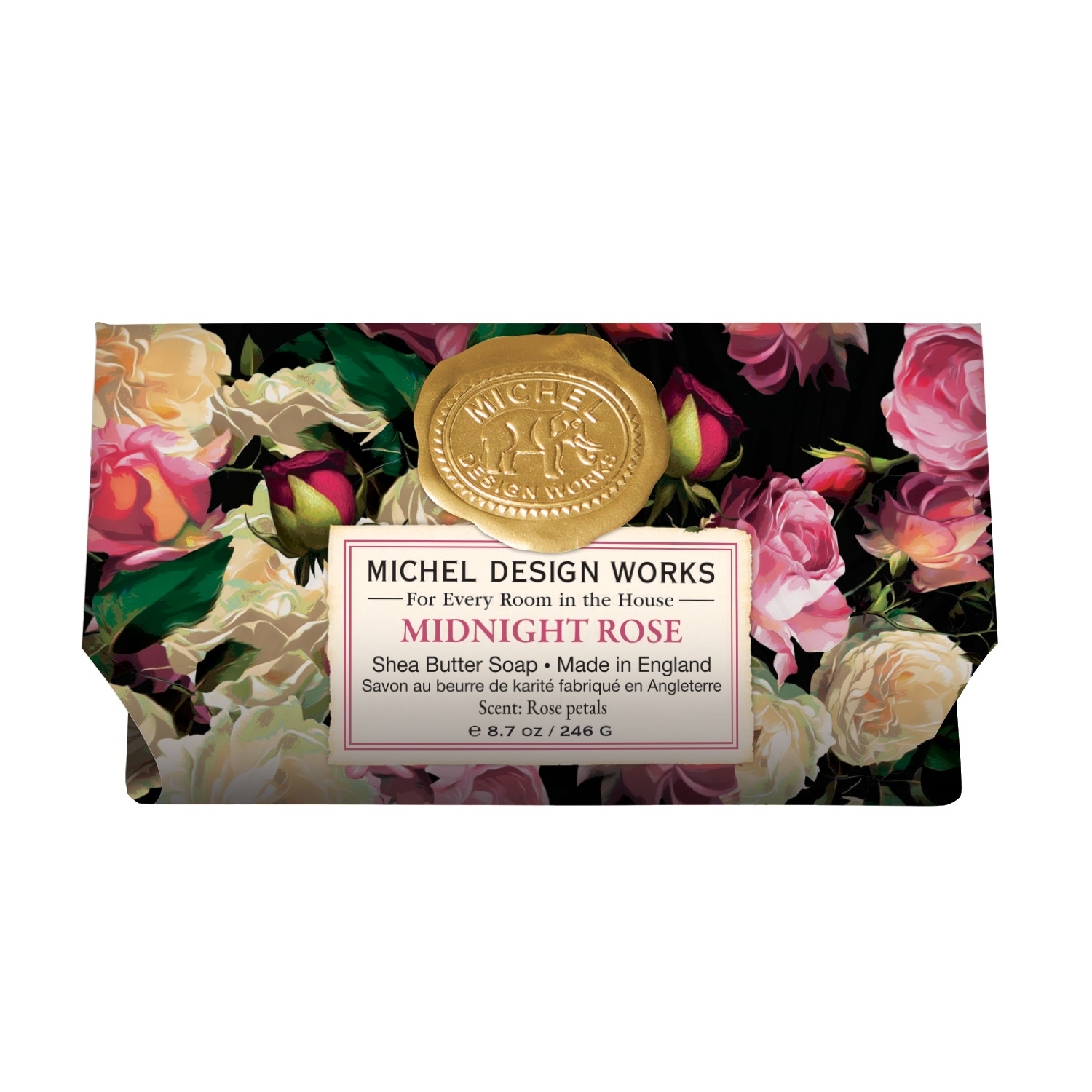 Midnight Rose Seife verpackt extragross 246g Michel Design Works