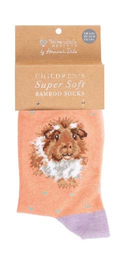 Kinder Socken "Grinny Pig" Size :23-26 Wrendale Designs
