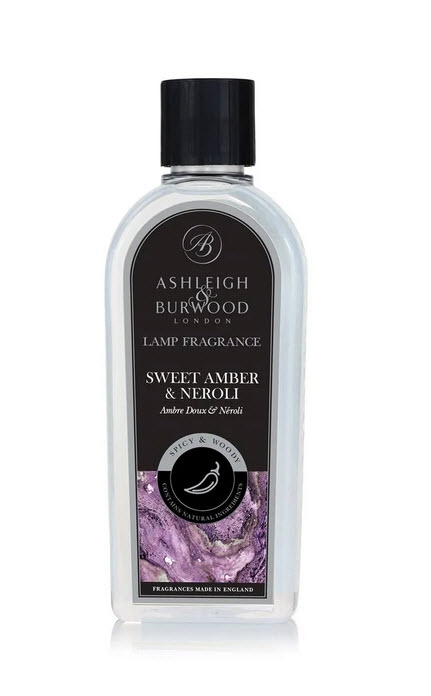 Parfum Sweet Amber & Neroli 500ml pour lampes catalytiques Ashleigh&Burwood
