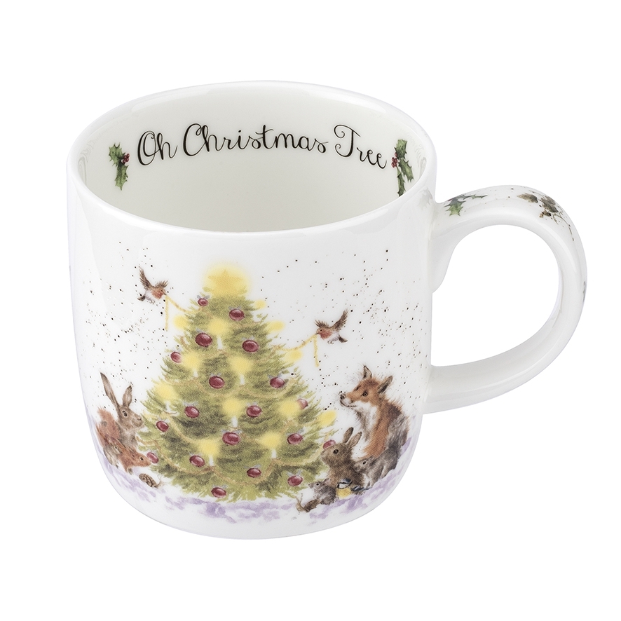 Weihnachtsbaum Tasse klein Wrendale Designs