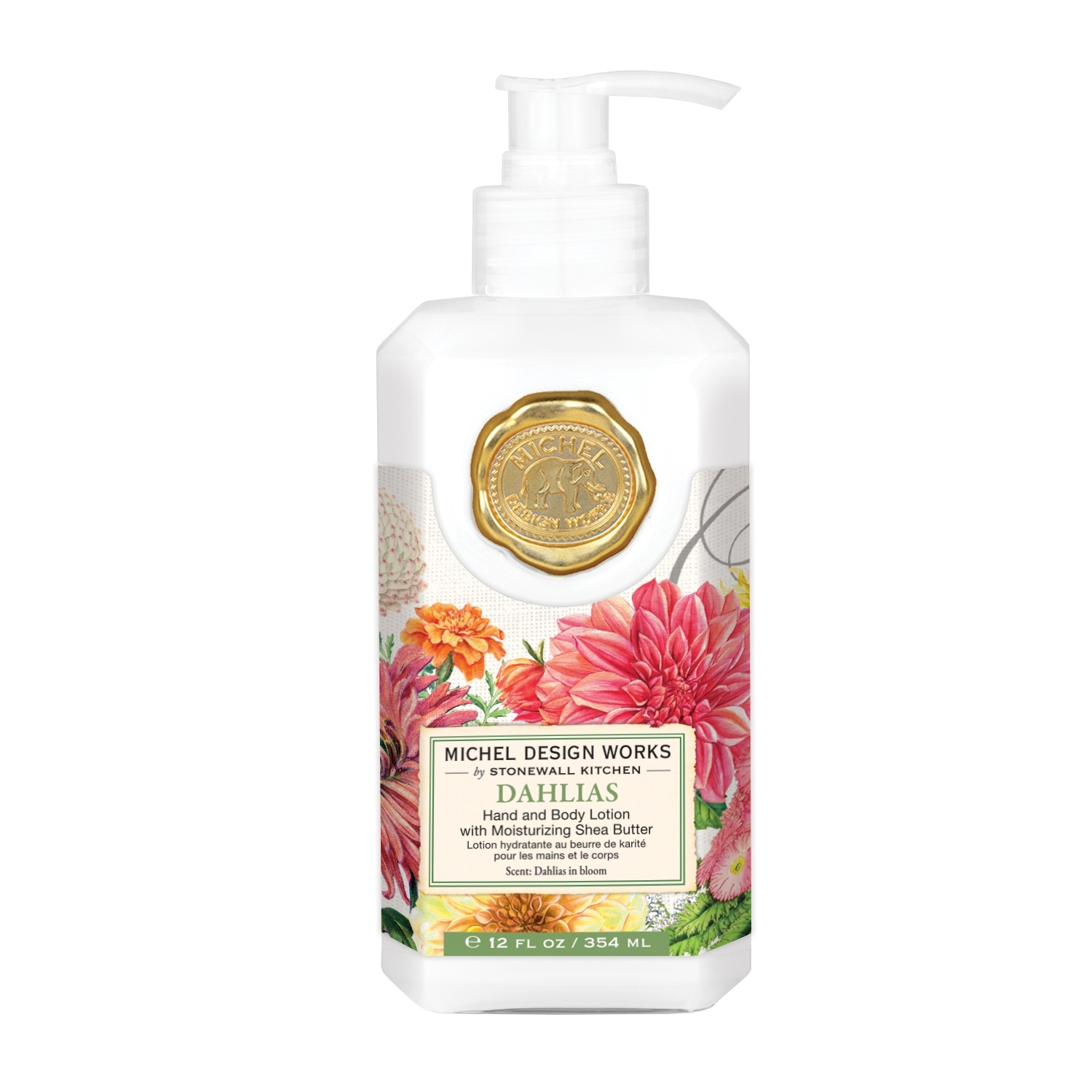 Dahlias Hand und Körperlotion Michel Designs Work