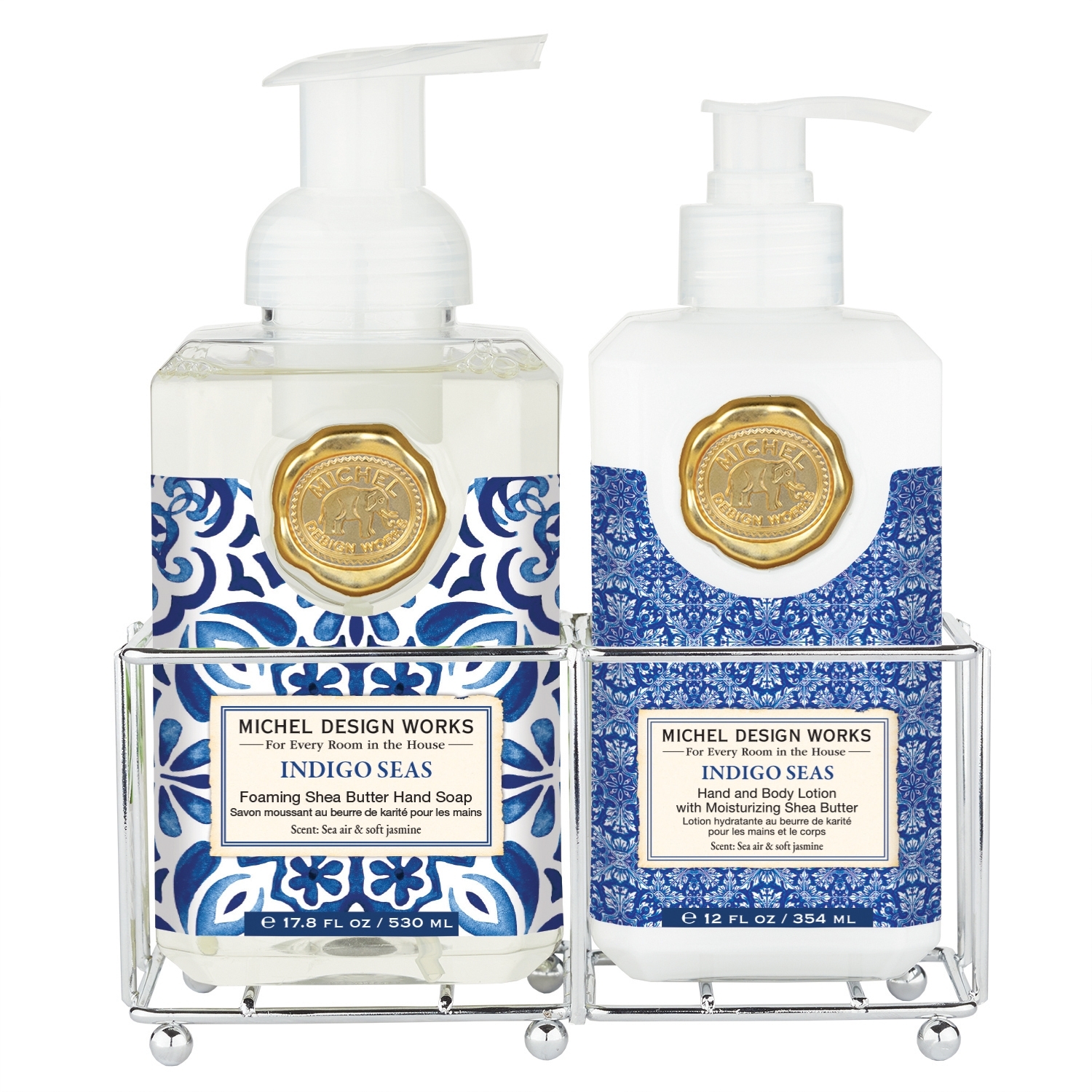 Indigo Seas Hautpflege Duo im Caddy Michel Design Works