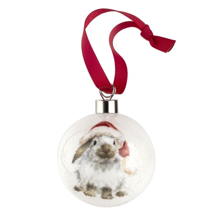 Kaninchen - Christbaumkugeln "Ho Ho Ho" Wrendale Designs