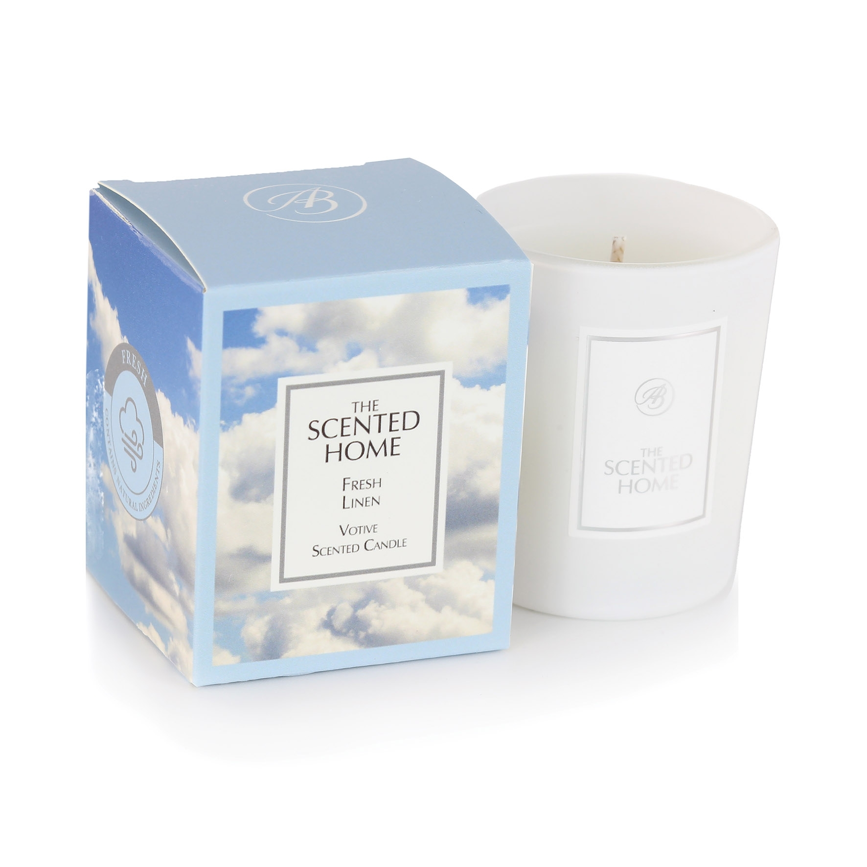 Fresh Linen Duftkerze 70g edle Verpackung Ashleigh Burwood