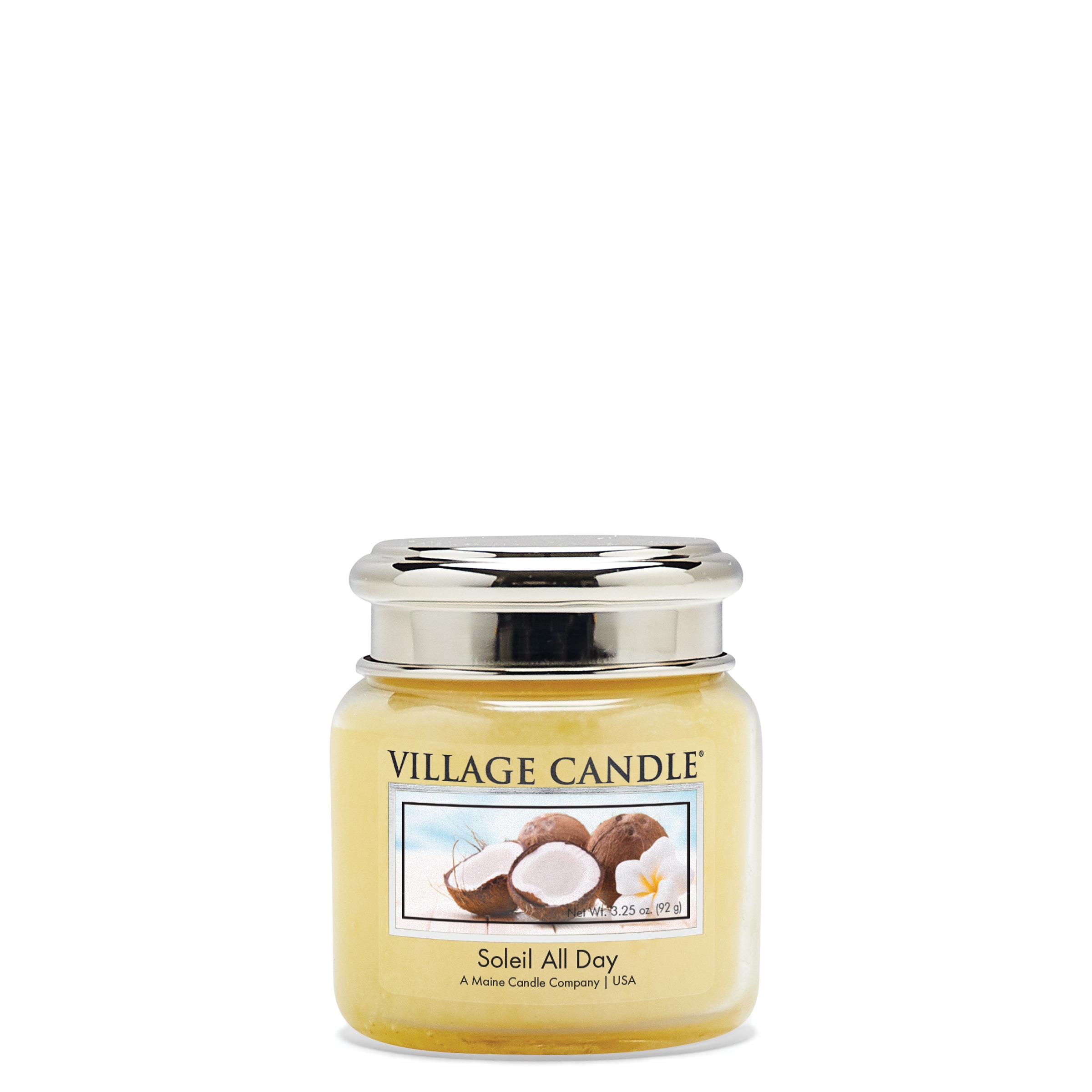 Soleil All Day 185g Glas Village Candle