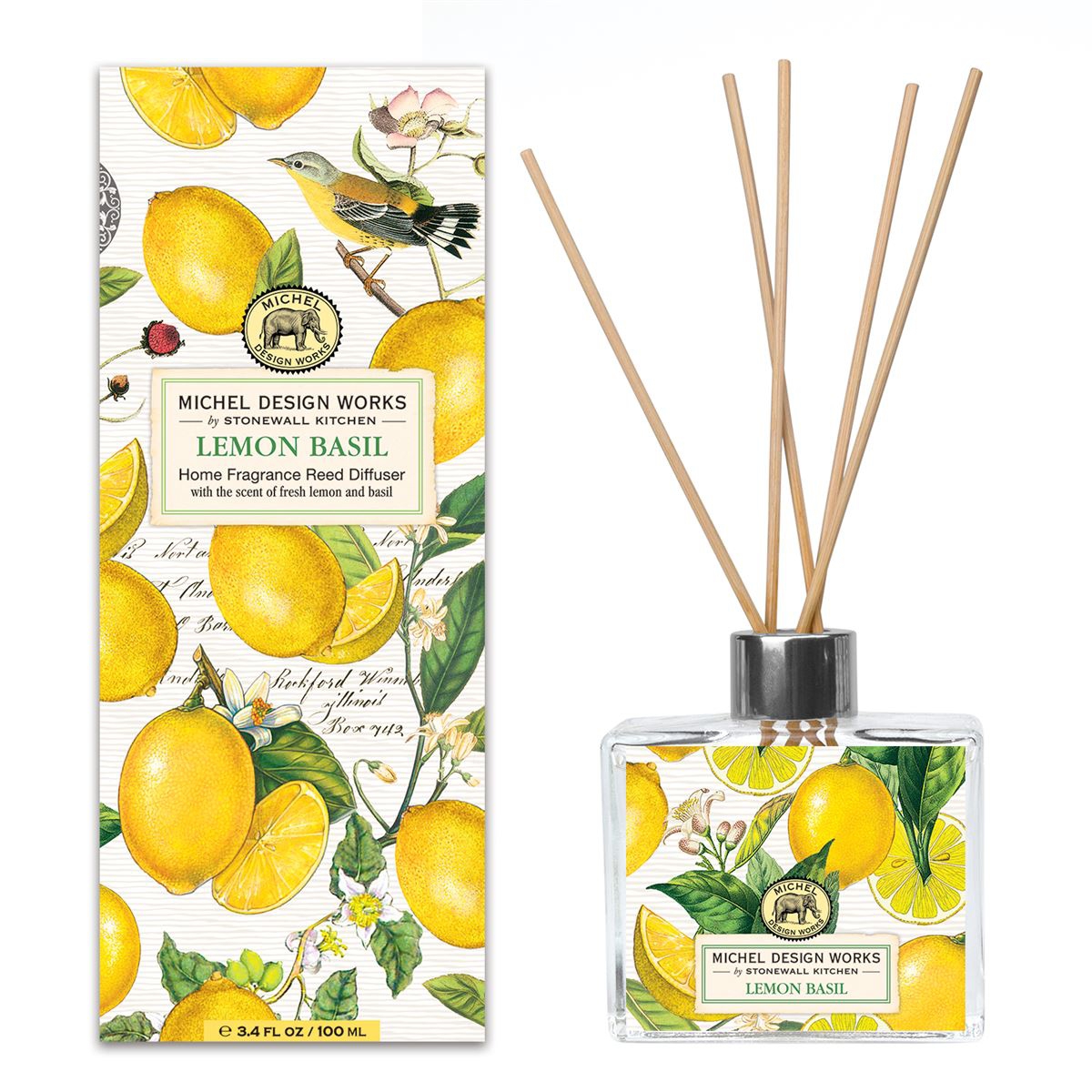 Lemon Basil Home Fragrance Reed Diffuser 100ml MDW