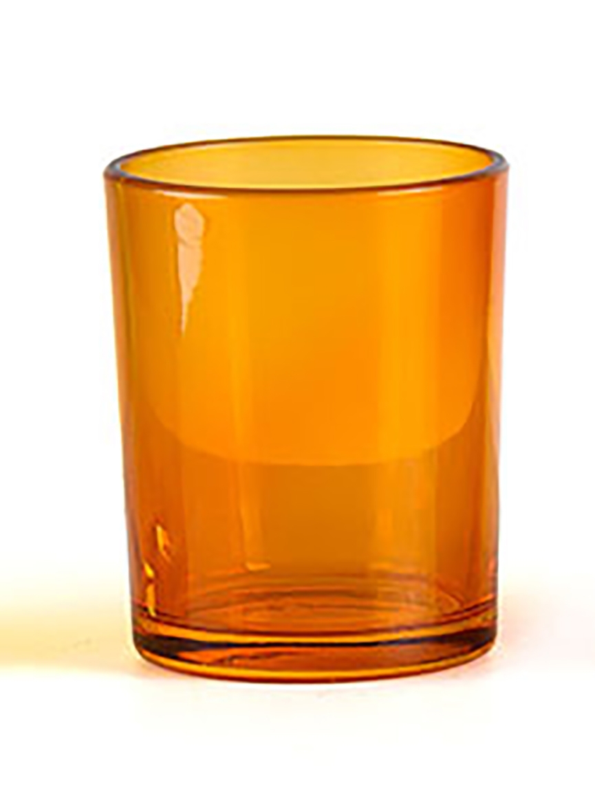 Votivglas klar orange