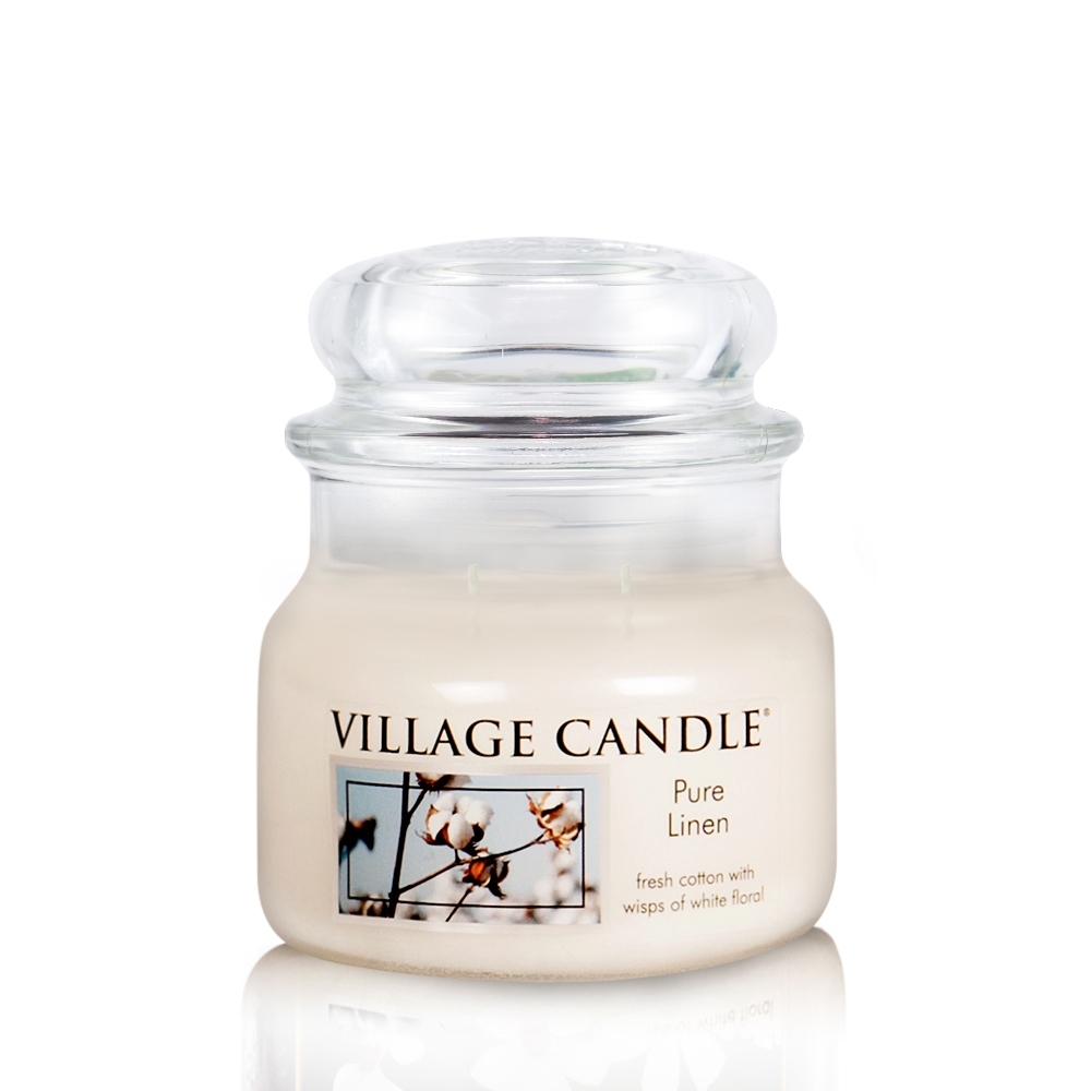 Pure Linen 11 oz Glas (2-Docht) Village Candle