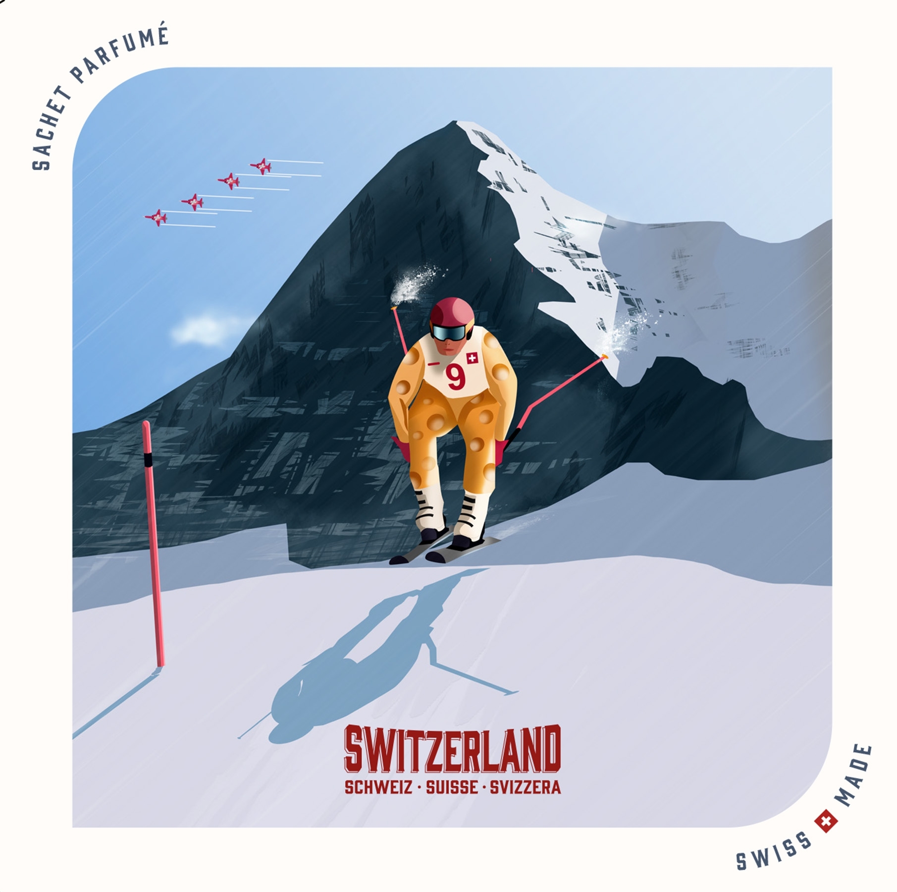 Berner Oberland Duftsachet Collectors Edition Suisse 120 x 120 mm