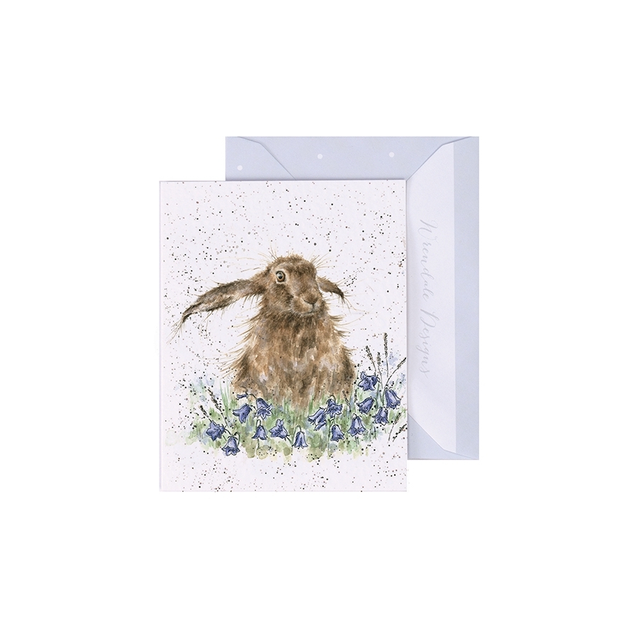 Hase Geschenkkarte "Bright Eyes" 90 x 75mm Wrendale Designs