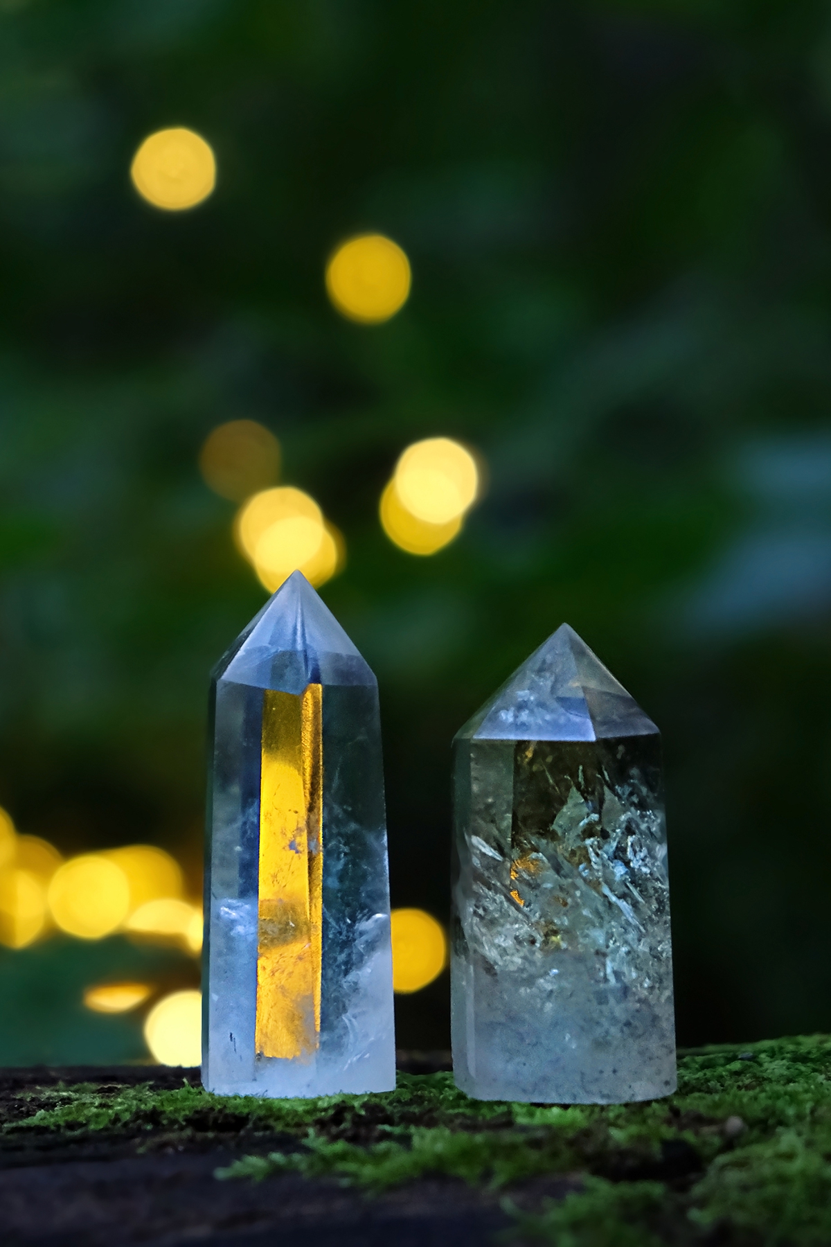 Pointe en cristal de roche Bergkristall 220 - 270 gHöhe ca 65-80mm