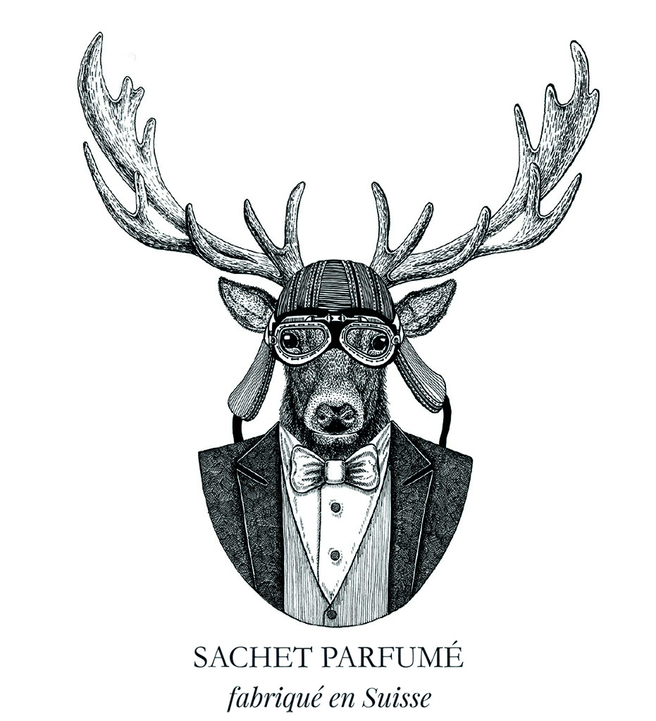 Deer Sachet parfumé 120x120mm