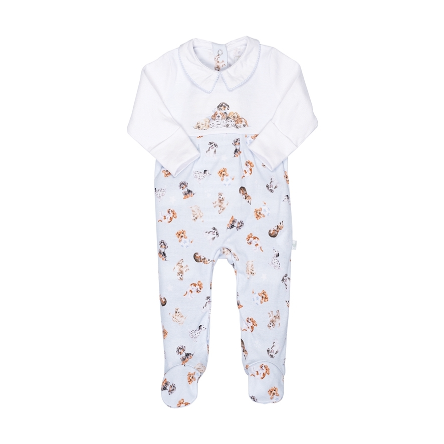 Babystrampler mit Bildaufdruck "Little Paws" 6-9 Monate Wrendale Designs