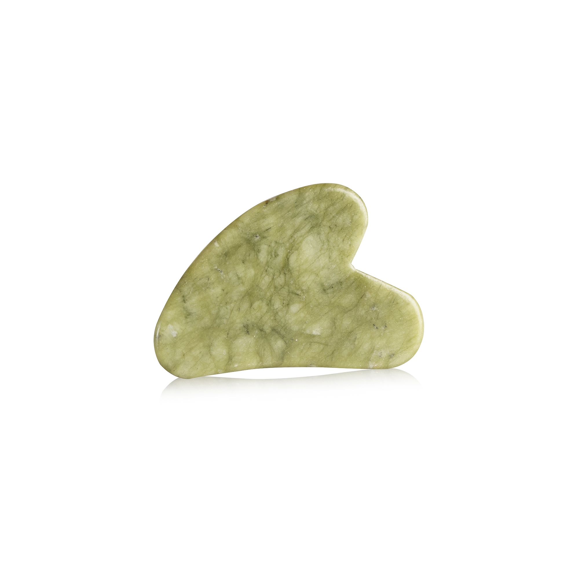Cœur de jade vert Gua Sha 75mm