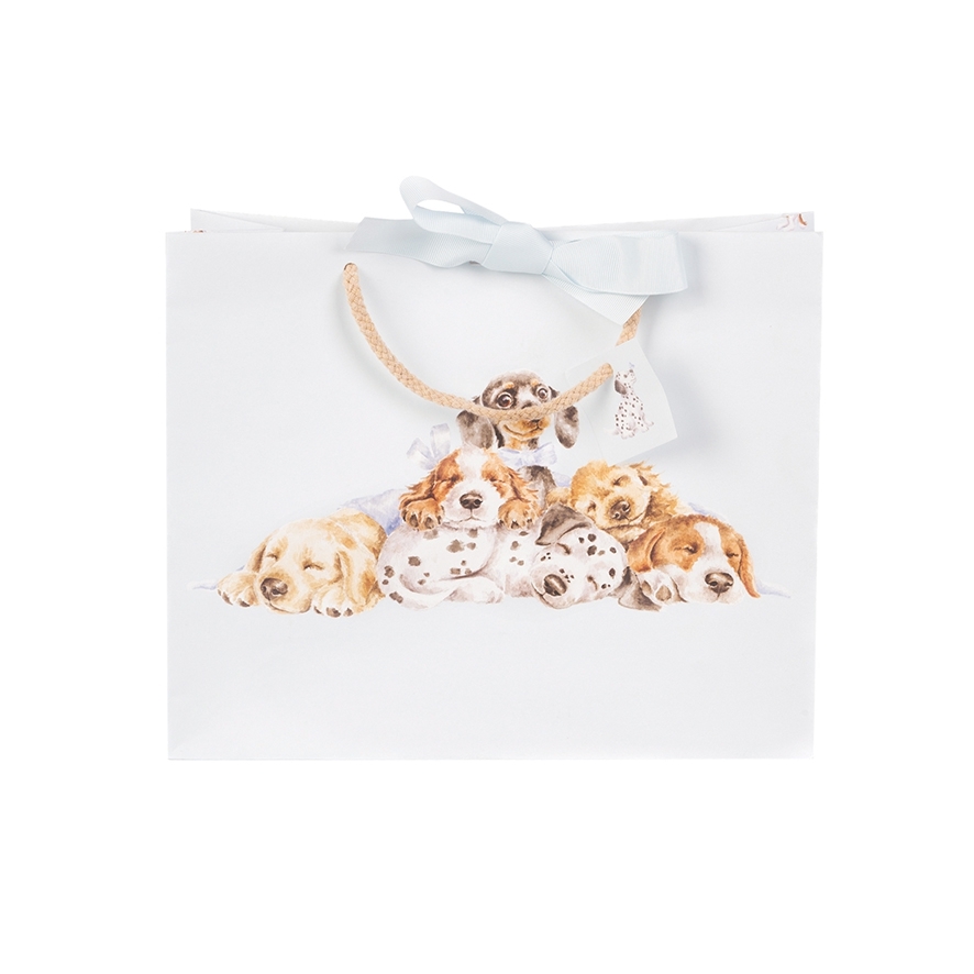 Hunde Geschenktasche "Little Paws" 250 x 300mm Wrendale Designs