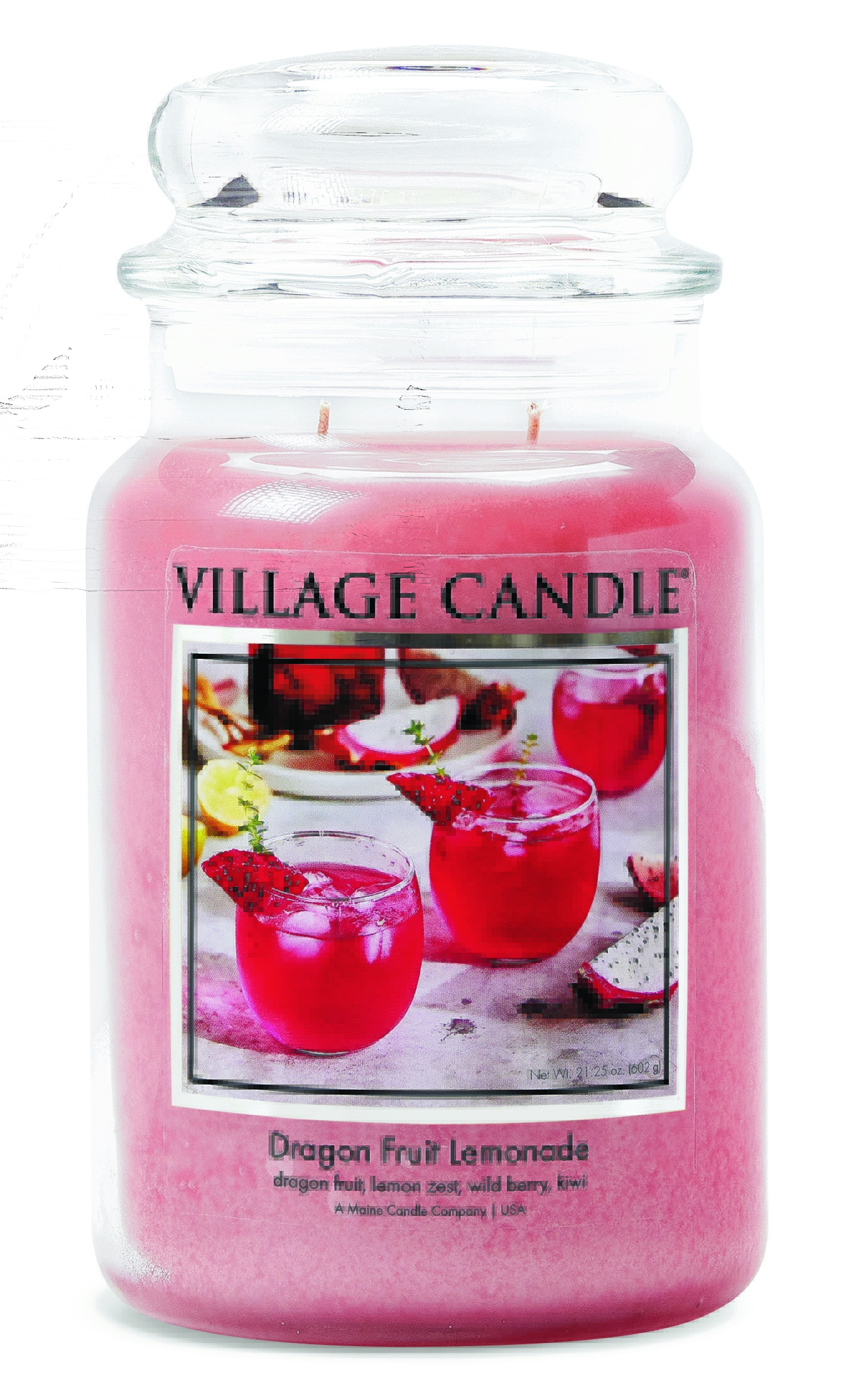 Dragon Fruit Lemonade 26 oz Glas (2-Docht) Village Candle