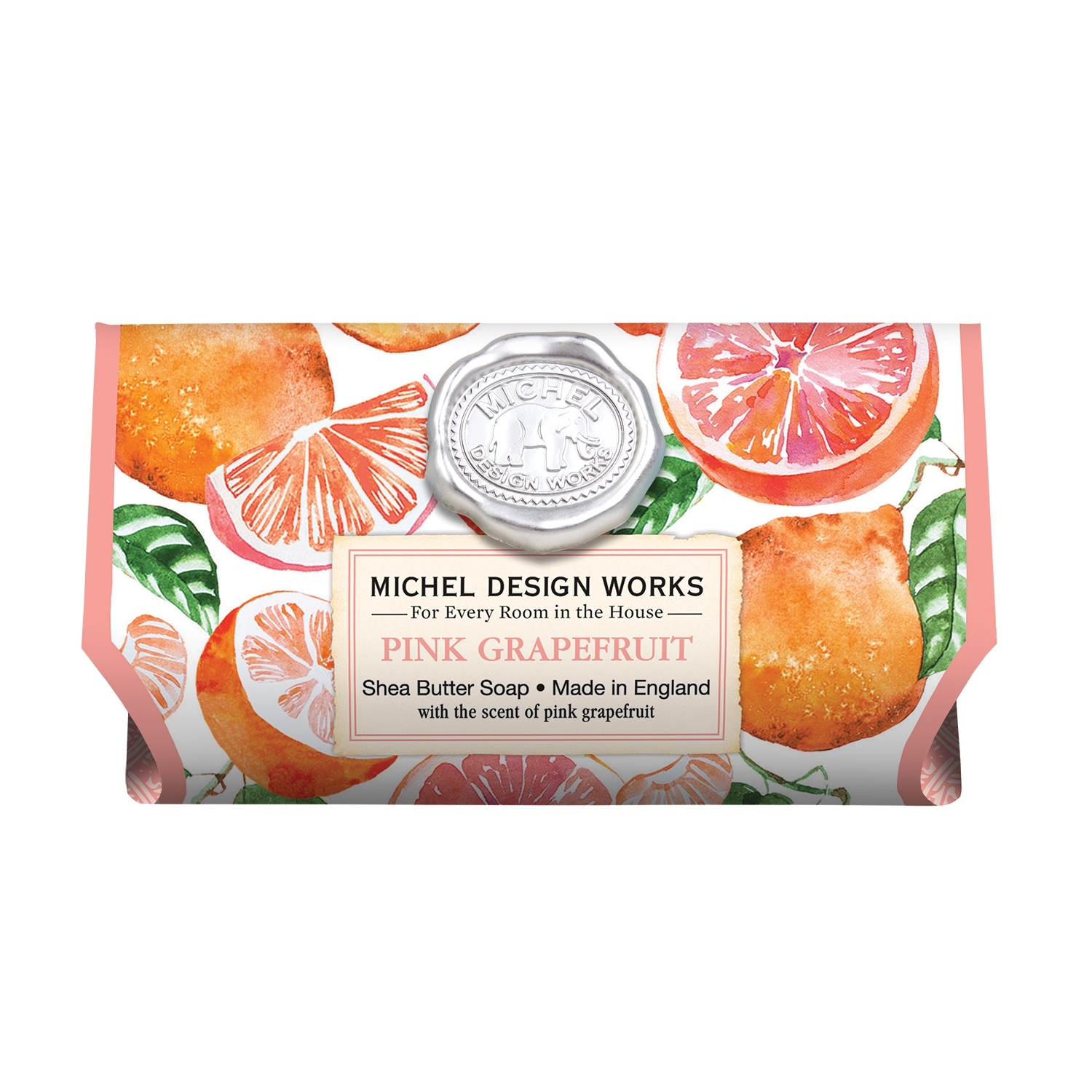 Pink Grapefruit Seife verpackt extragross 246g Michel Design Works