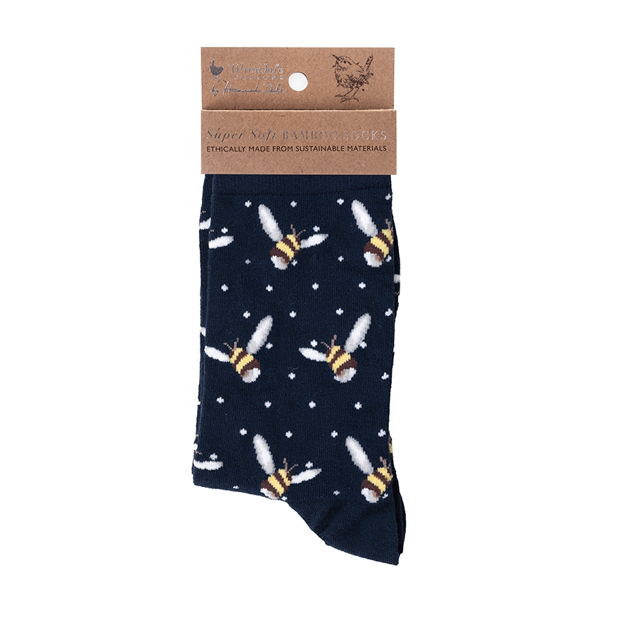 Chaussettes d'abeille "Busy Bee" taille femme Wrendale Designs