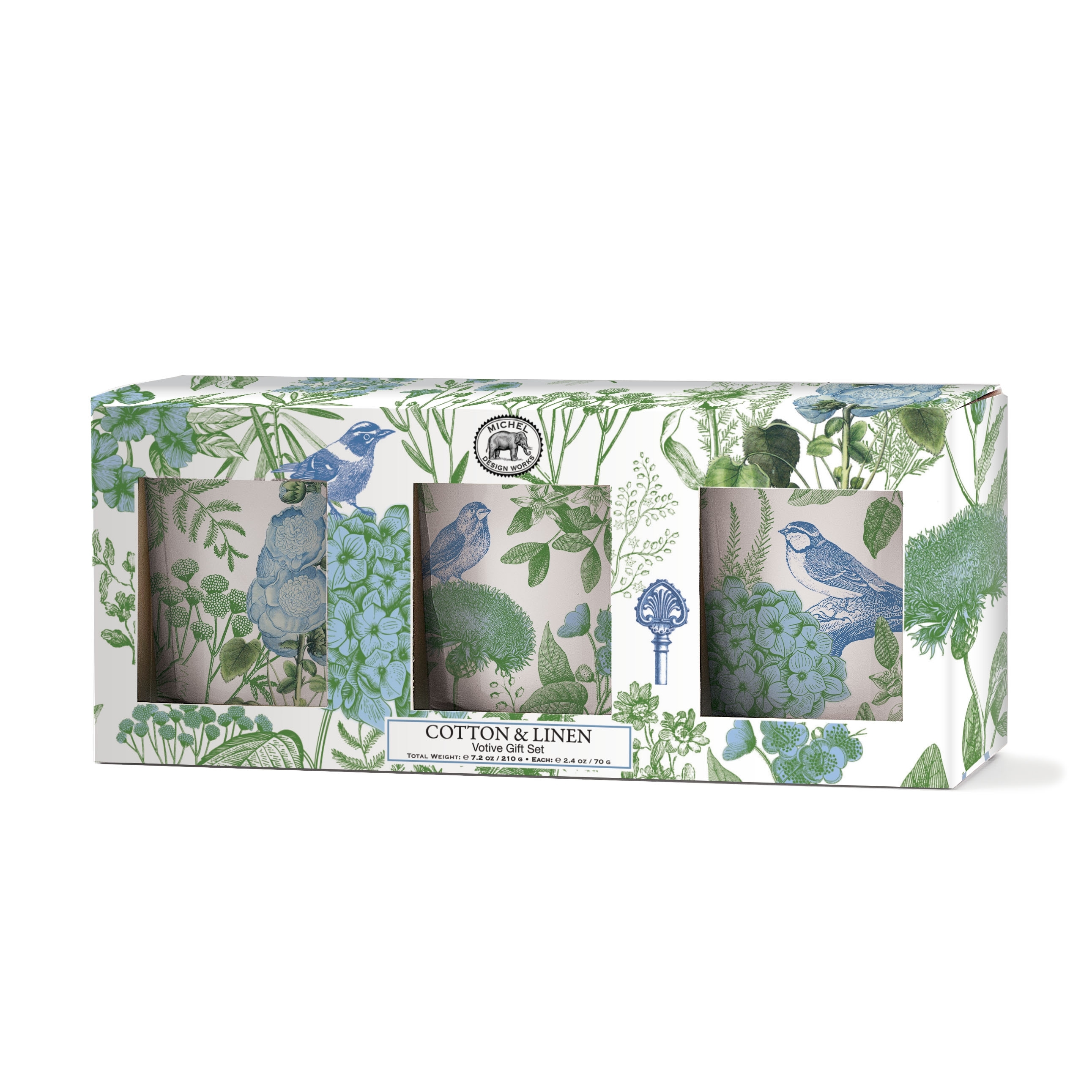 Cotton & Linen Duftkerzen 3er Geschenk-Set Michel Design Works