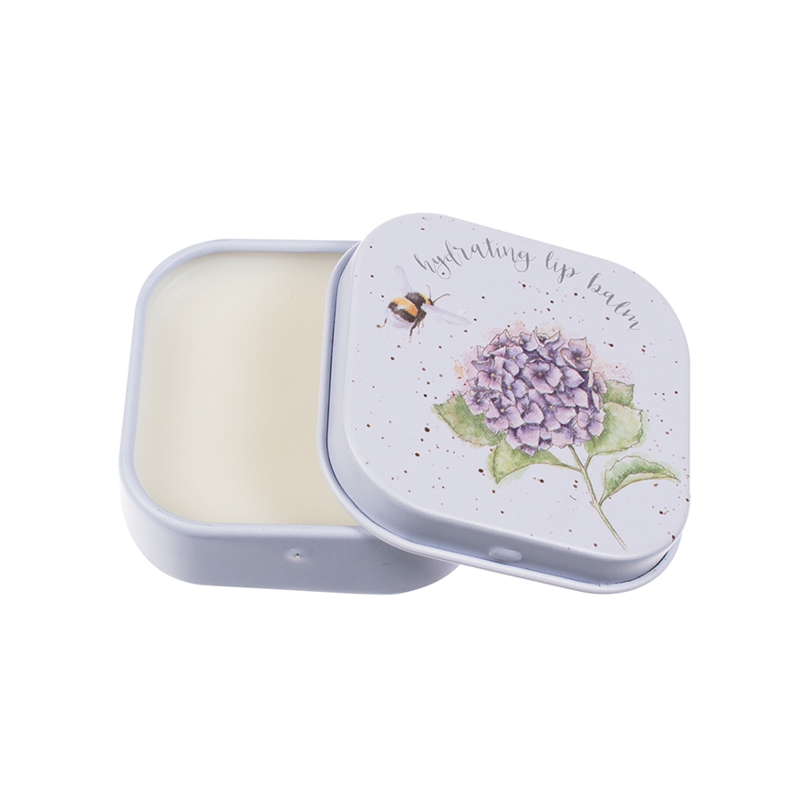 Baume à lèvres abeille "Hydrangea" 45 x 45 x 15mm Wrendale Designs