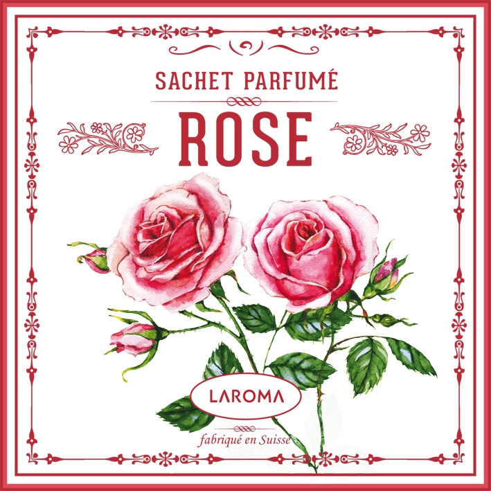 Rose Sachet parfumé 120x120mm