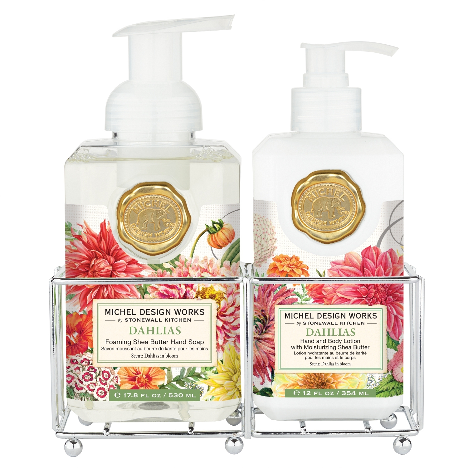 Dahlias Hand Care Caddy Michel Design Works