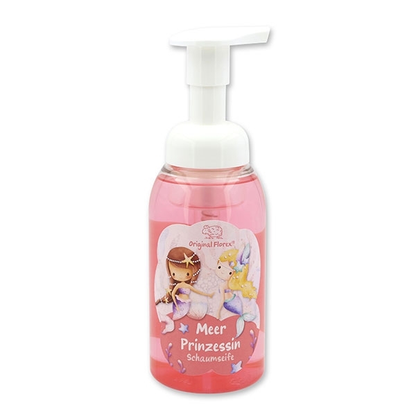 Schaumseife mit biologischer Schafmilch 300ml im Spender "Meer Prinzessin", Blütenzauber