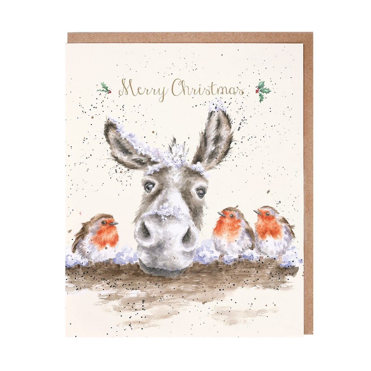"The Christmas Donkey" Weihnachtskarten Wrendale Designs