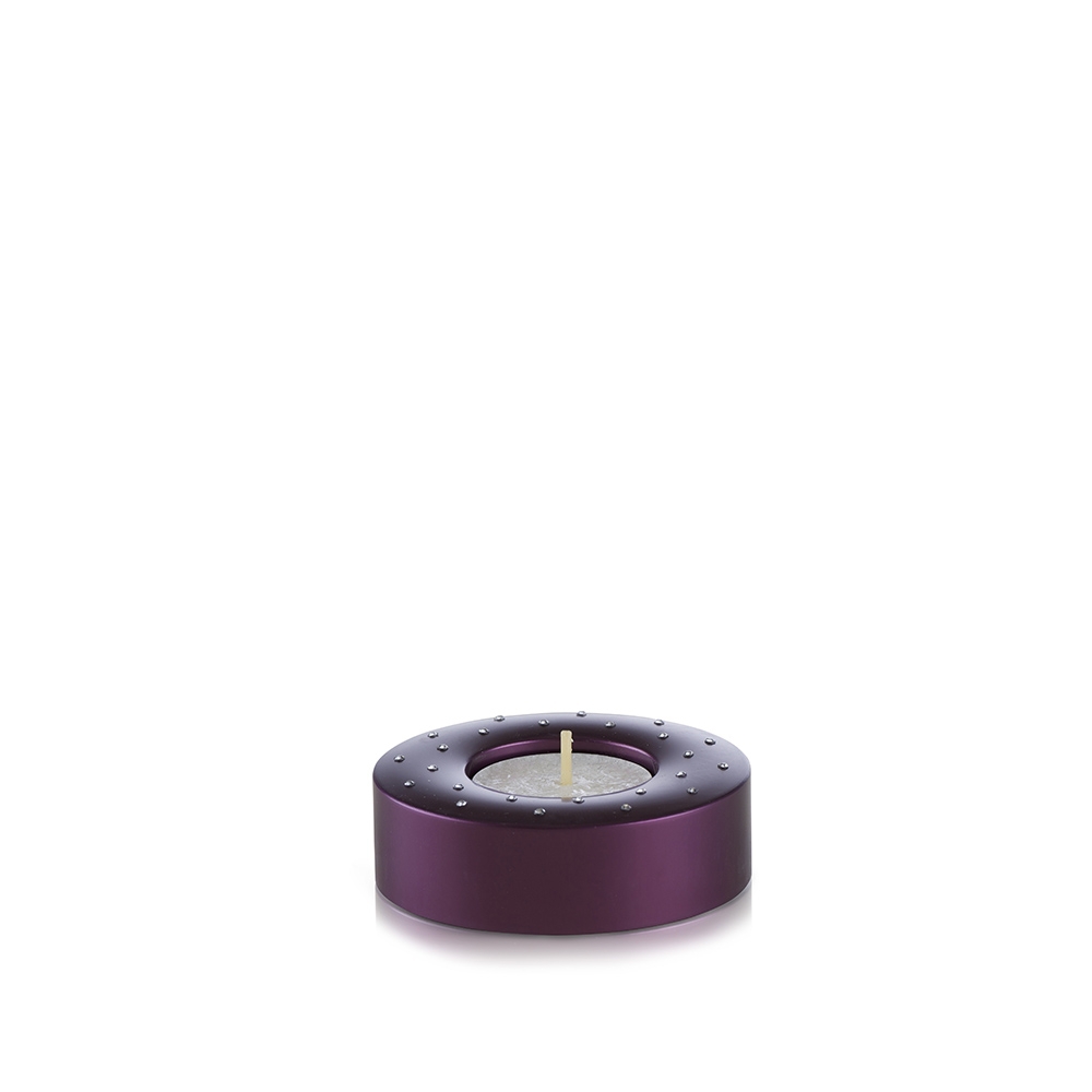 Candela (Swarovski) purple Teelichthalter