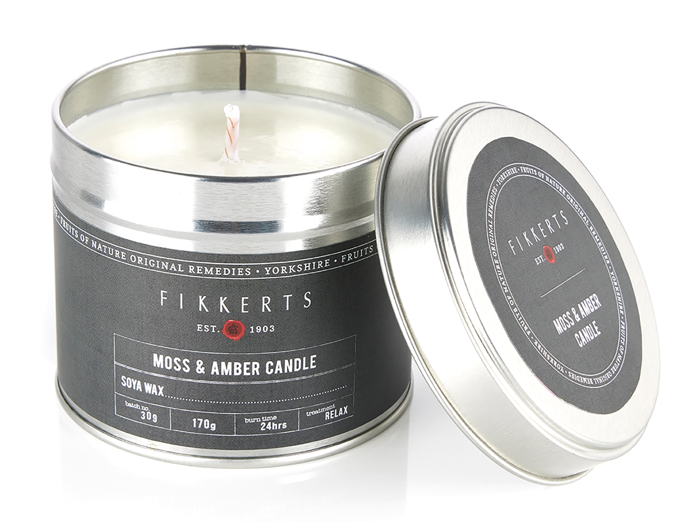 Moss & Amber Kerze in Dose 170g Gentleman's für Männer For Men