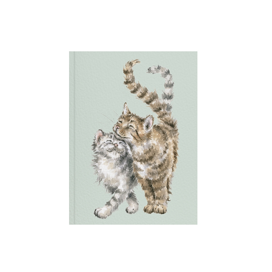 2 Katzen A6 Notizblock "Feline Good" 105 x 148mm Wrendale Designs
