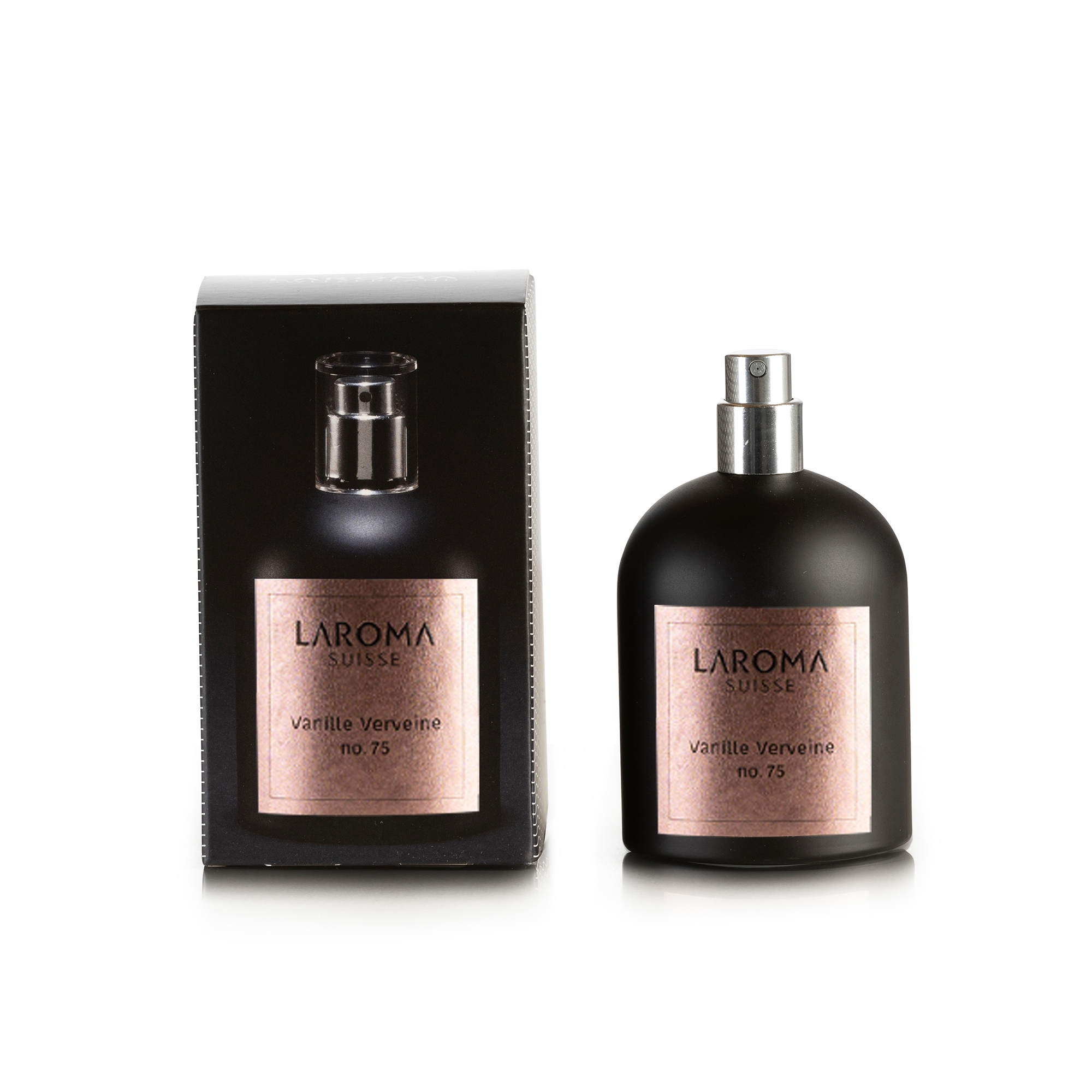 Vanille Verveine Raumspray black 100ml Roségold