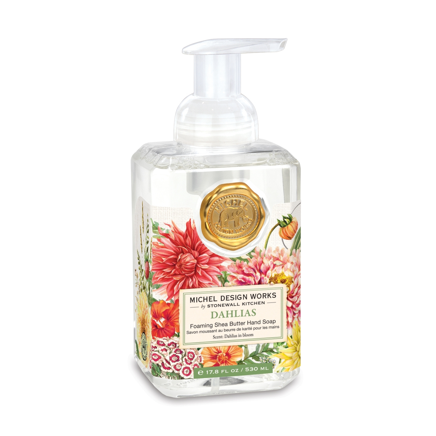 Dahlias Flüssigseife 530ml Michel Design